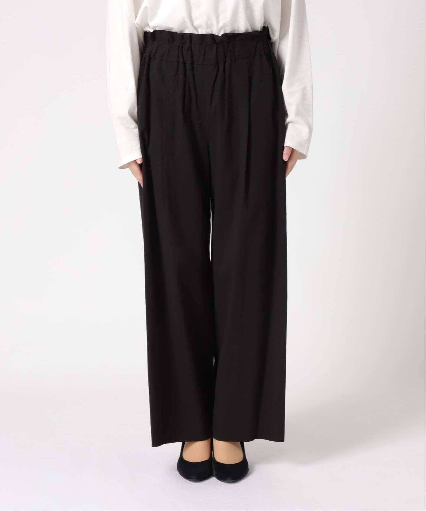 追加》ウォッシャブルコットンリネンVISワイドパンツ（その他