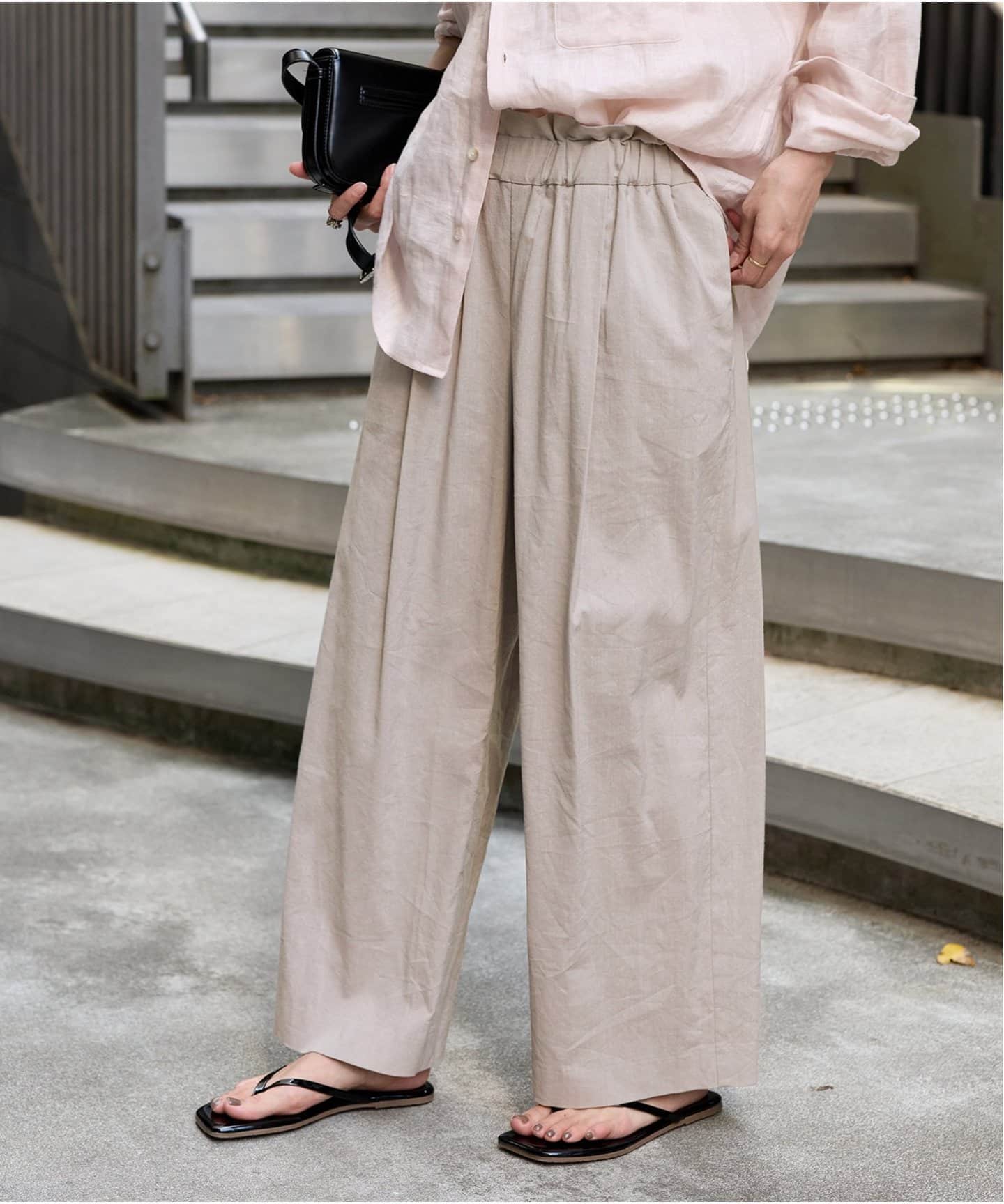 【未使用タグ付36サイズ】ウォッシャブルC/LIVIS ワイドパンツ 未使用タグ付36サイズ】ウォッシャブルC/LIVIS ワイドパンツ