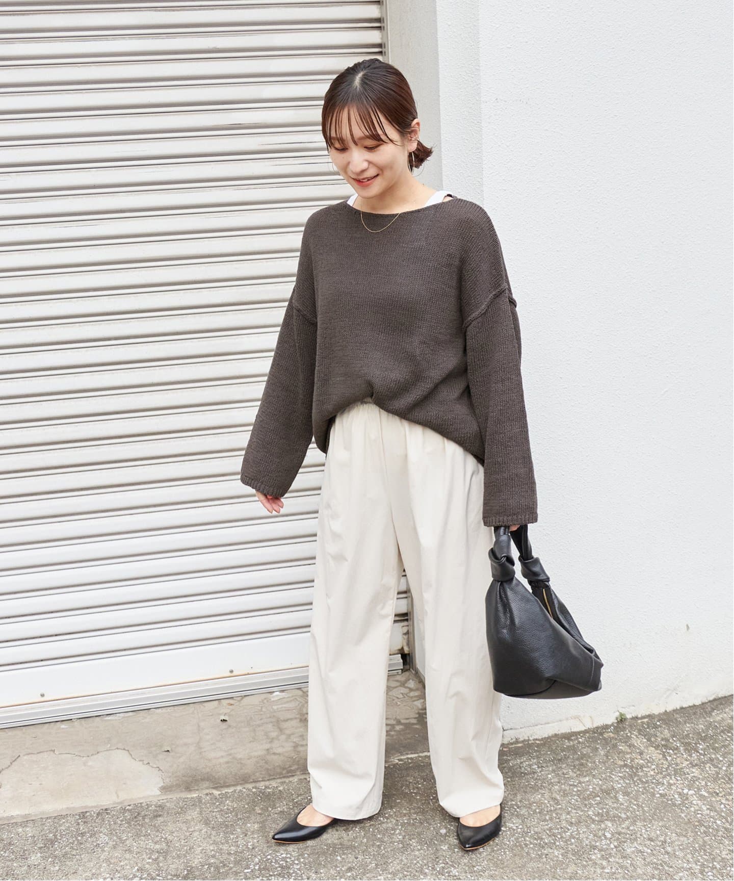 ジャーナルスタンダード　ナイロンストレッチ ワイドパンツ 34 接触冷感Tシャツ WEB限定追加3》【接触冷感/防しわ/洗える/撥水】ナイロン