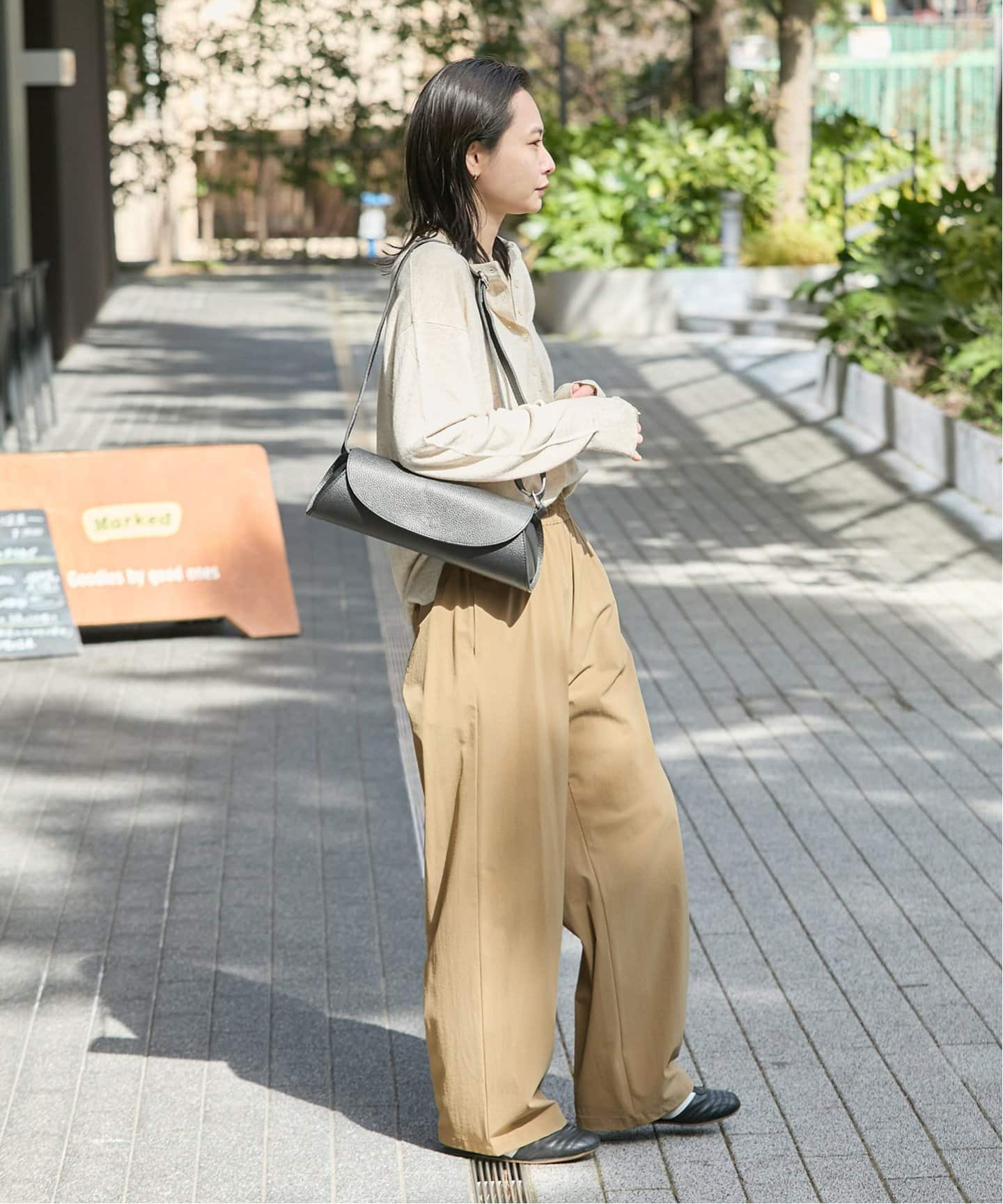 journal standard ナイロンストレッチパンツ 34 ベイクルーズ 撥水/接触冷感/洗える/UVカット】リネンナイロンストレッチ