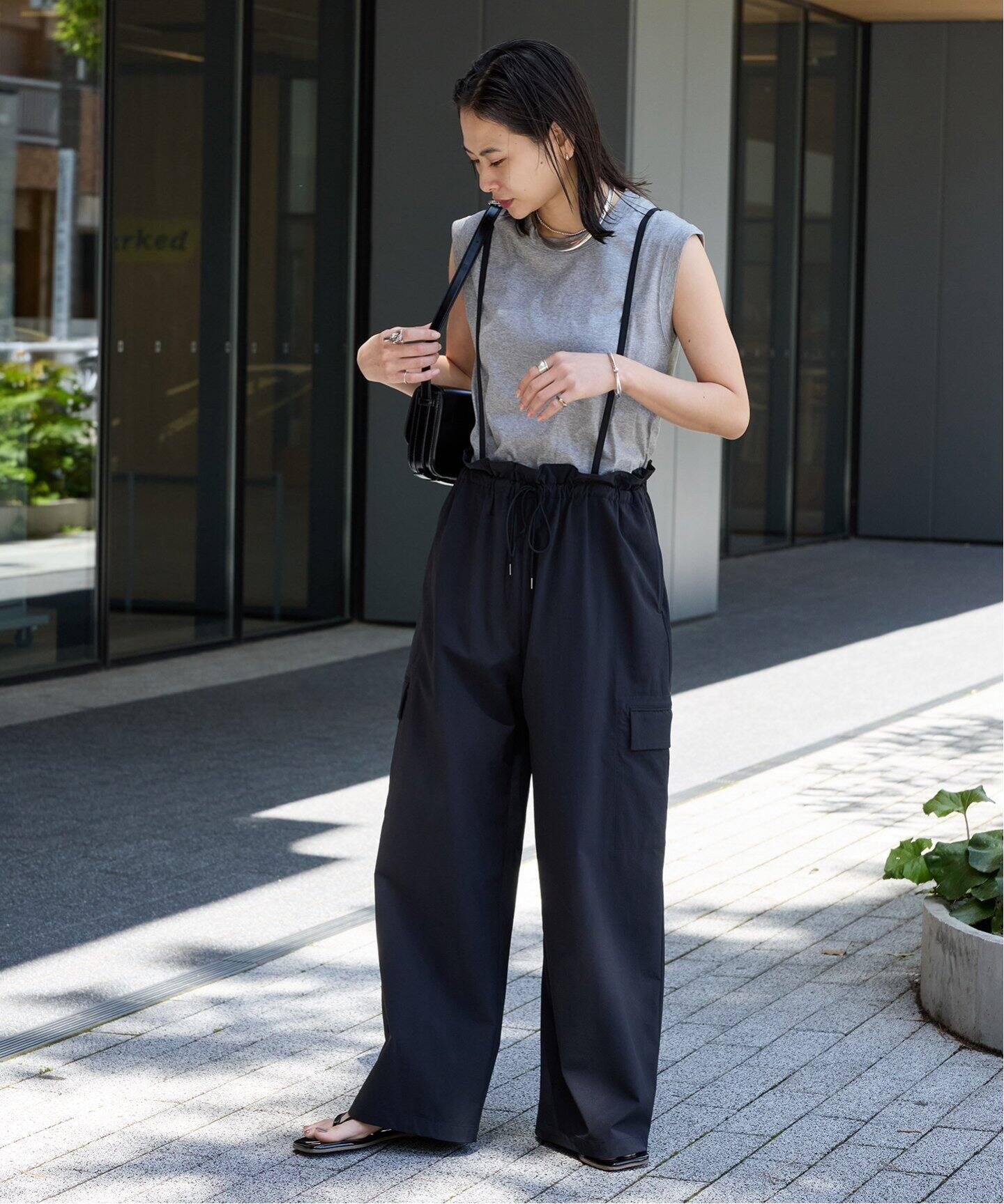 【新品】JOURNAL STANDARDタスランナイロンサスペンダーパンツ38 JOURNAL STANDARD（ジャーナルスタンダード）の「【＆FUNCTION