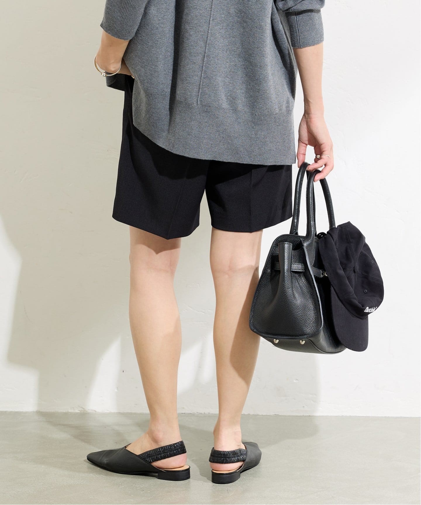 ウールライクストレッチショートパンツ（ショート・ハーフパンツ