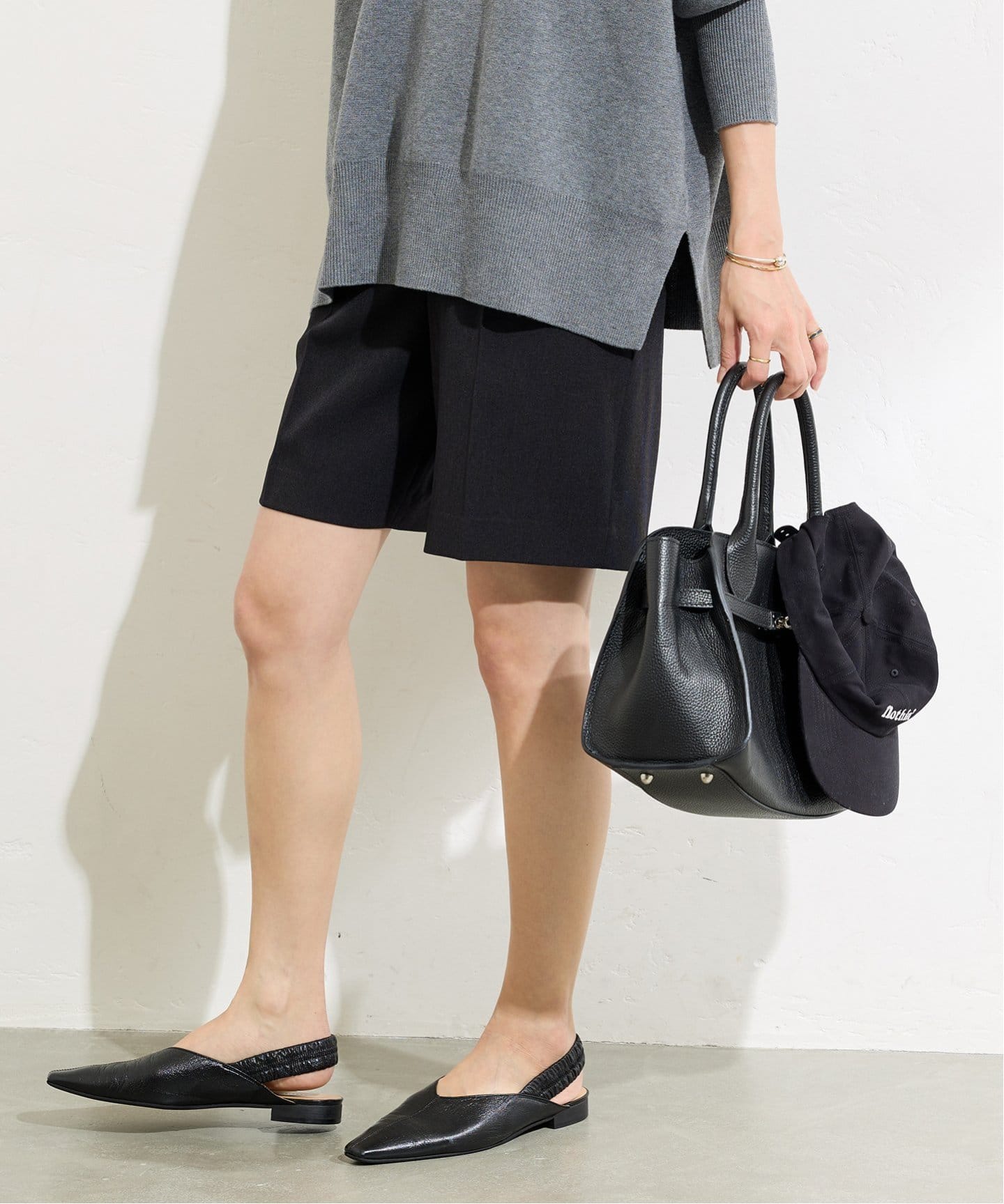 予約》ウールライクストレッチショートパンツ（ショート・ハーフ