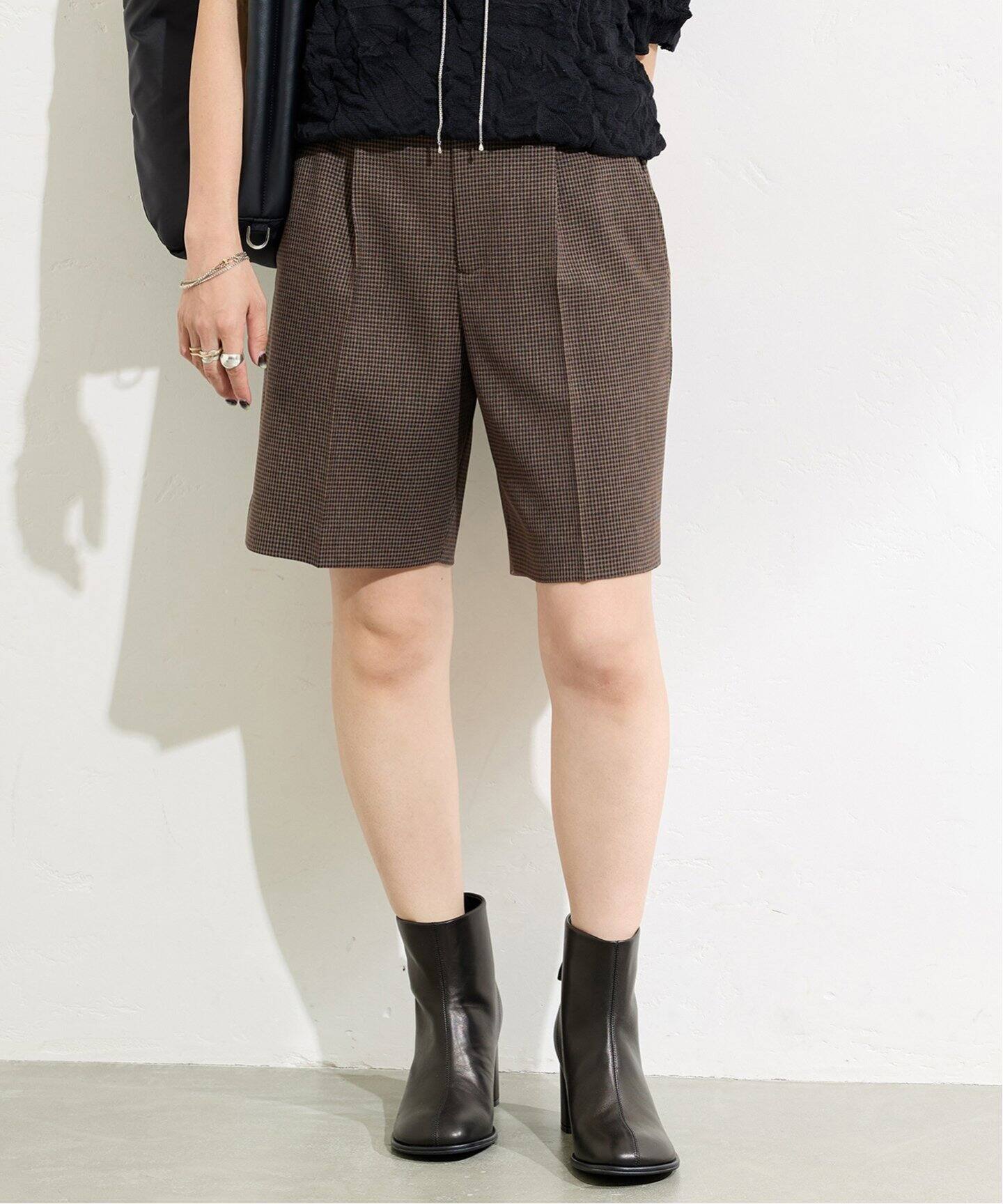 ウールライクストレッチショートパンツ（ショート・ハーフパンツ