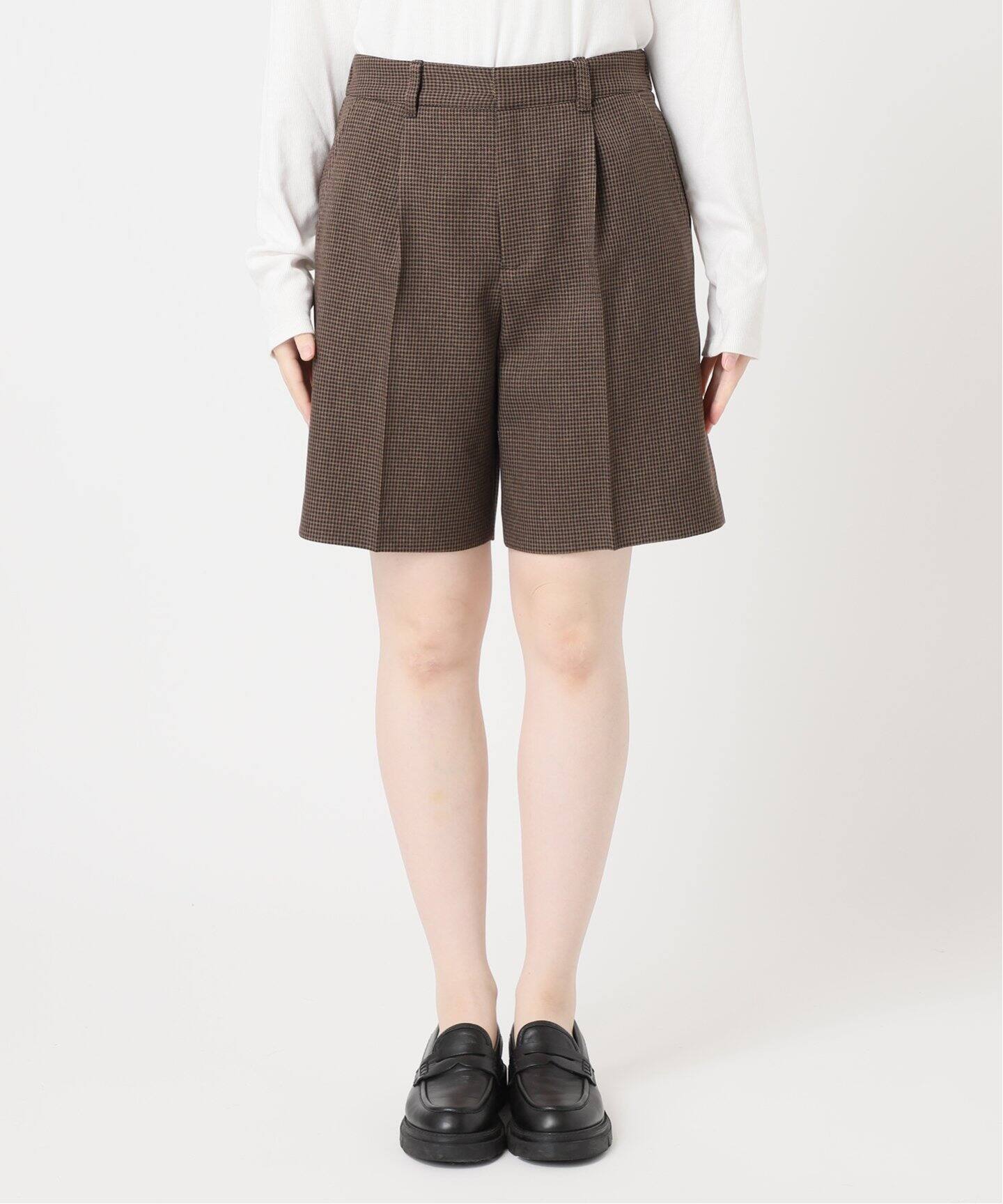 ウールライクストレッチショートパンツ（ショート・ハーフパンツ