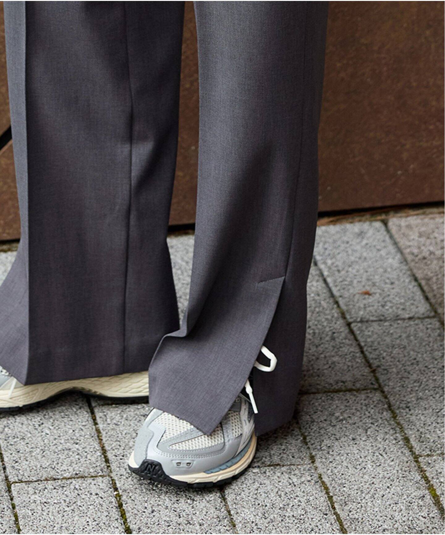 予約》ウーリッシュツイルスリットパンツ（スラックス