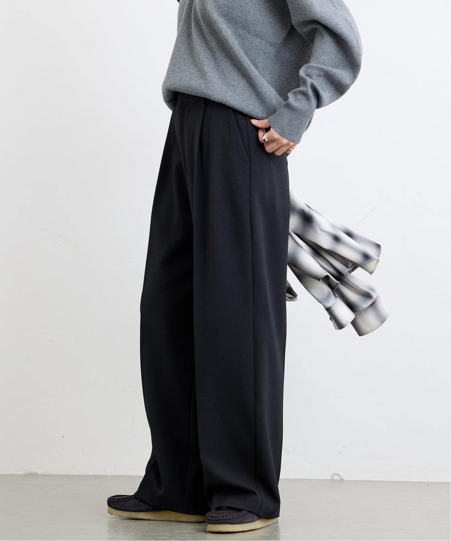 追加》ウールライクストレッチスラックス（スラックス）｜JOURNAL