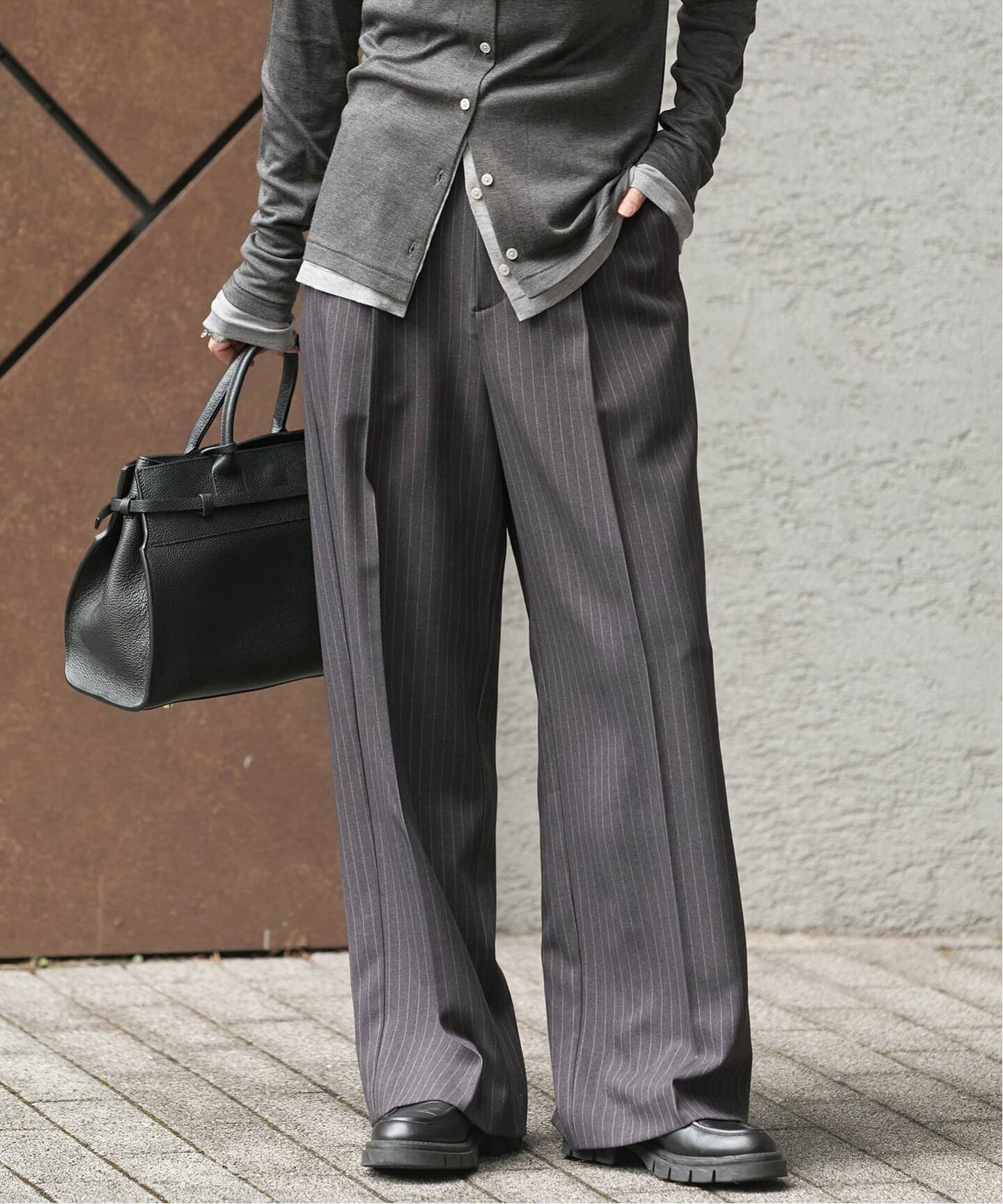 追加》ウールライクストレッチスラックス（スラックス）｜JOURNAL