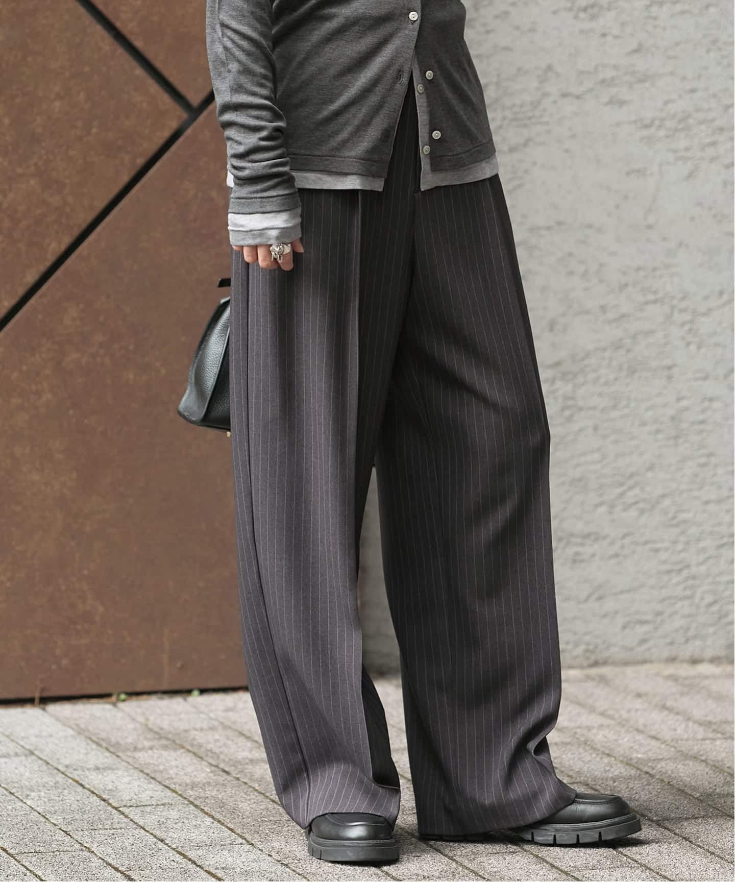 極美品■エディ期■SAINT LAURENT【48】ウール スラックス グレー 極美品□エディ期□SAINT LAURENT【48】ウール スラックス グレー