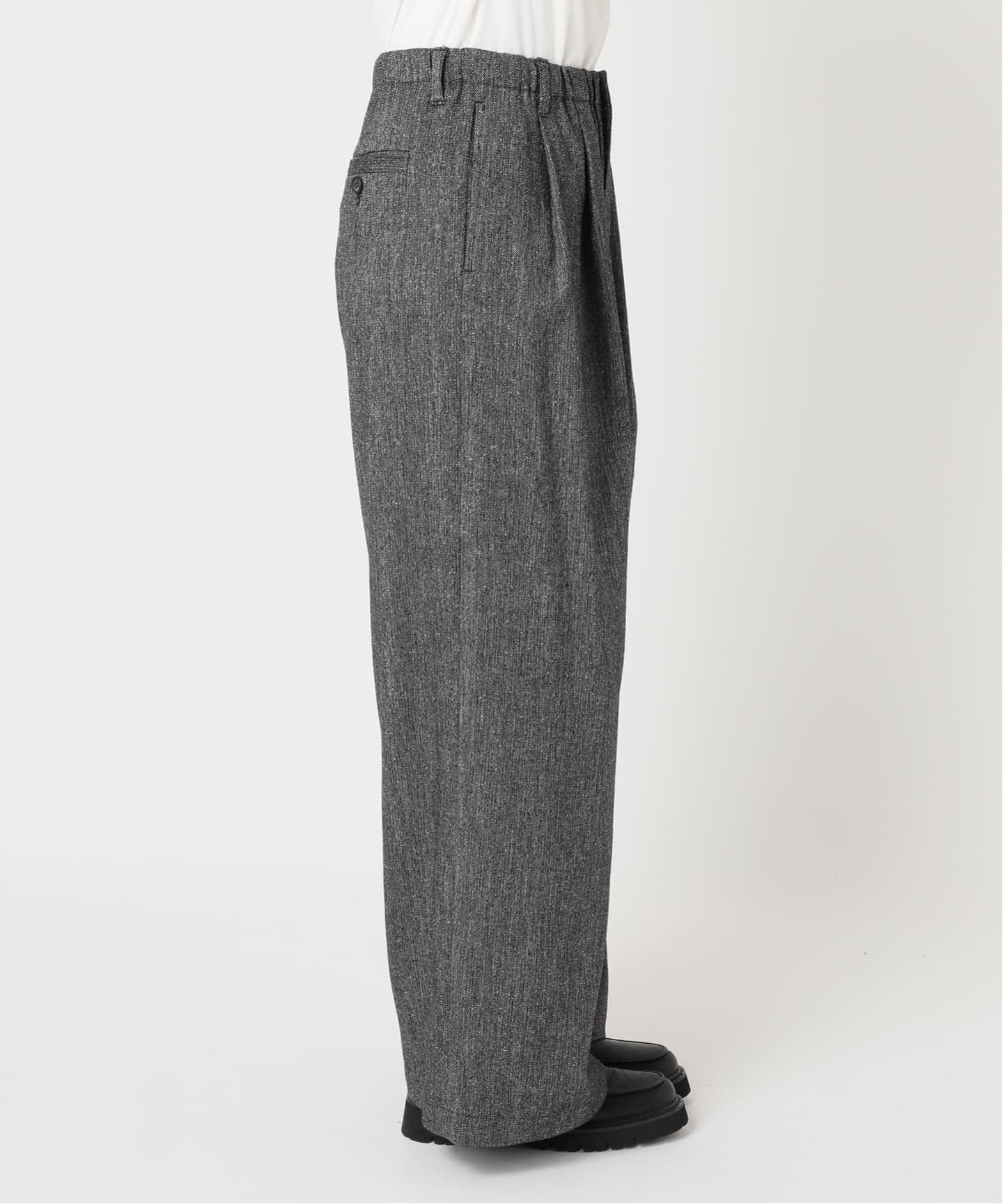 【JOURNAL STANDARD 】カラーネップ ツイード ワイドスラックス ネップツイードパンツ（その他パンツ）｜JOURNAL STANDARD（ジャーナル