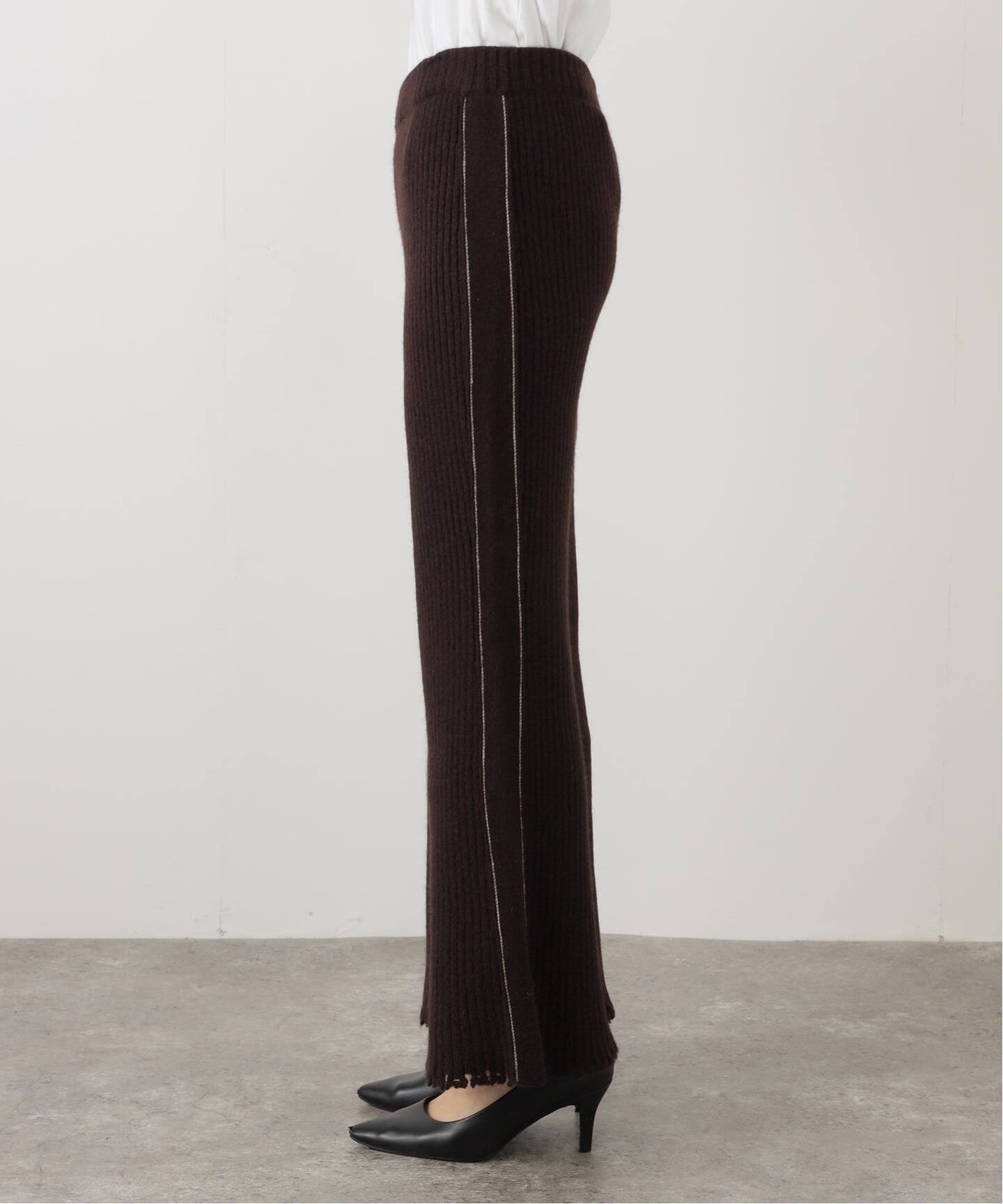 LOW CLASSIC/ロウ・クラシック】 DAMAGED KNIT BOOT CUT PANTS（その他