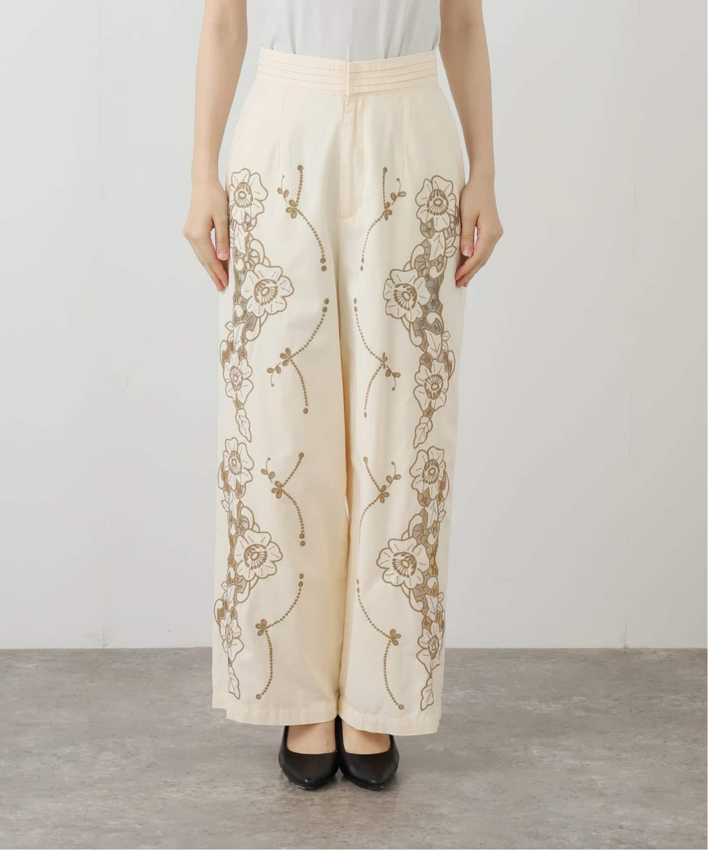 SARA MALLIKA/サラマリカ】COTTON TWILL CUT WORK WIDE（その他