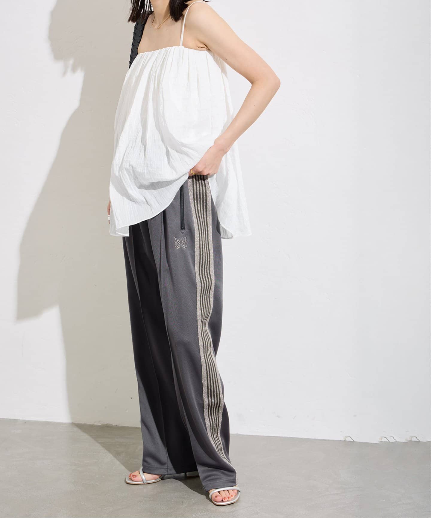 needles プルオーバー　Mサイズ ニードルス needles Zipped Track Pant 黒 XS