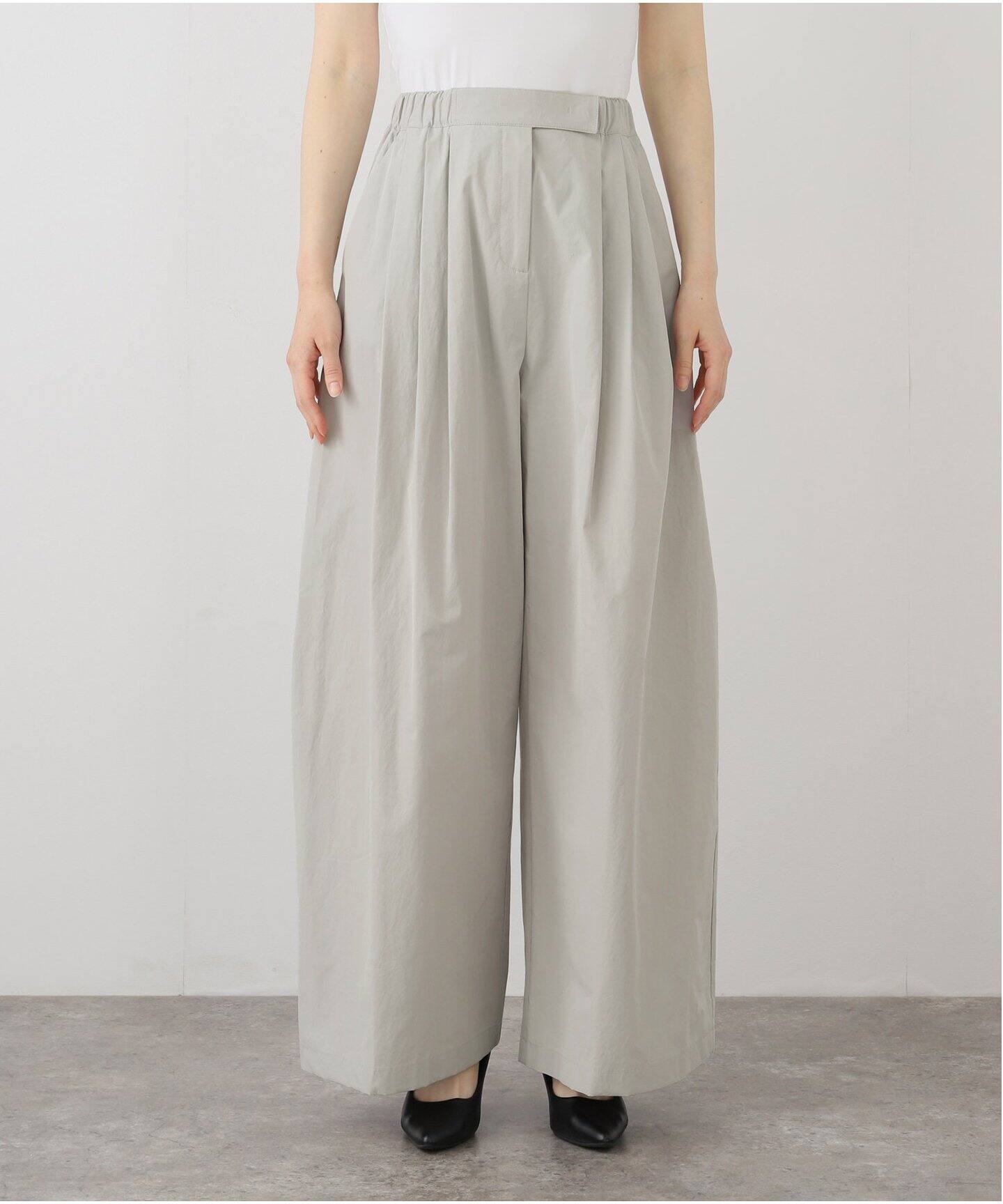 AMOMENTO / アモーメント】 THREE TUCK BANDING PANTS AM25SSW09PT 
