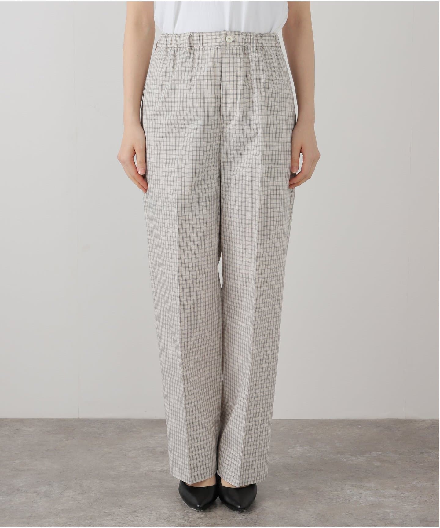 HOLIDAY/ホリデイ】CHECK DRAWSTRING SHIRT PT 25102004（スラックス