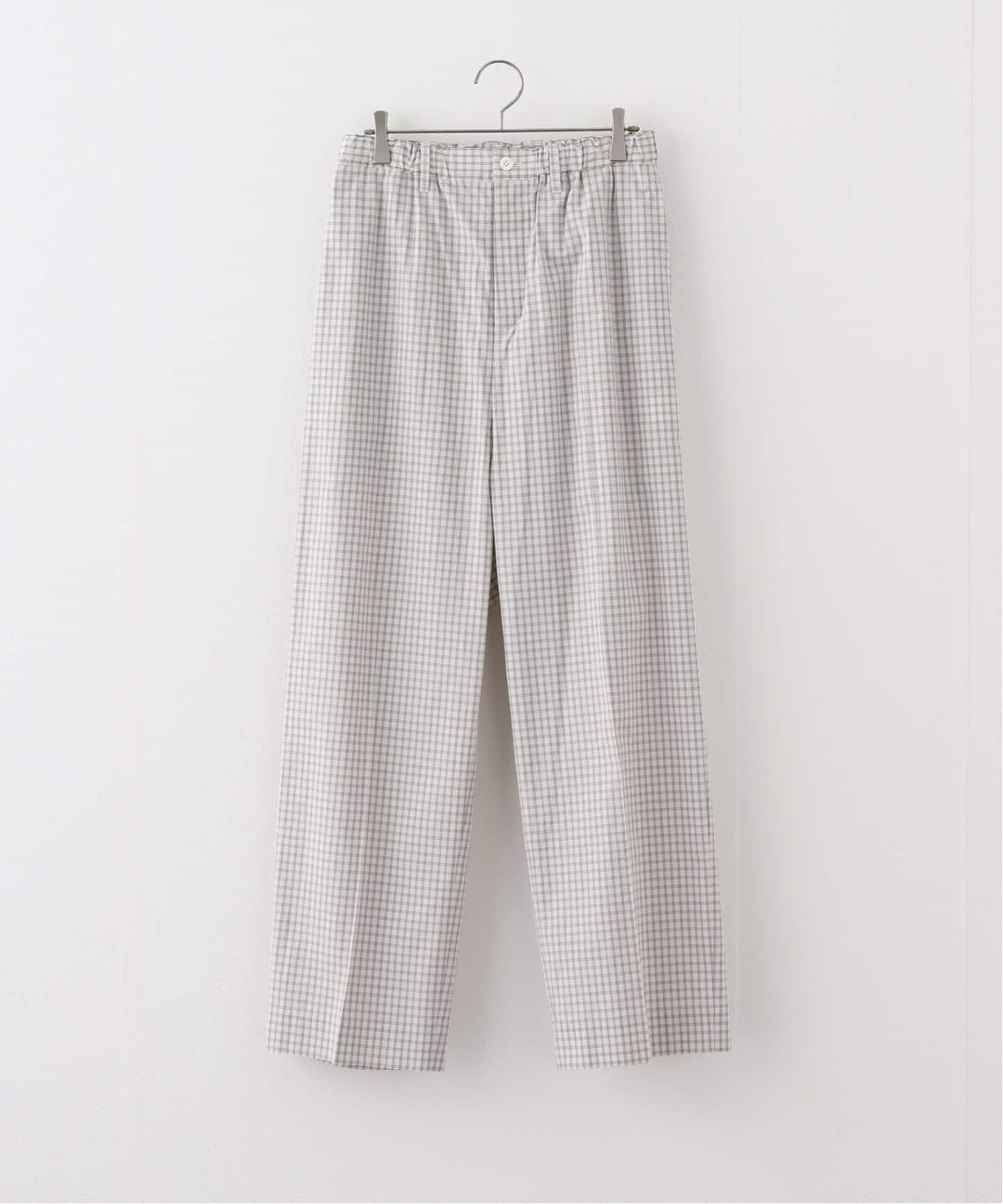 HOLIDAY WASHED CHECK DRAWSTRINGS シャツパンツ