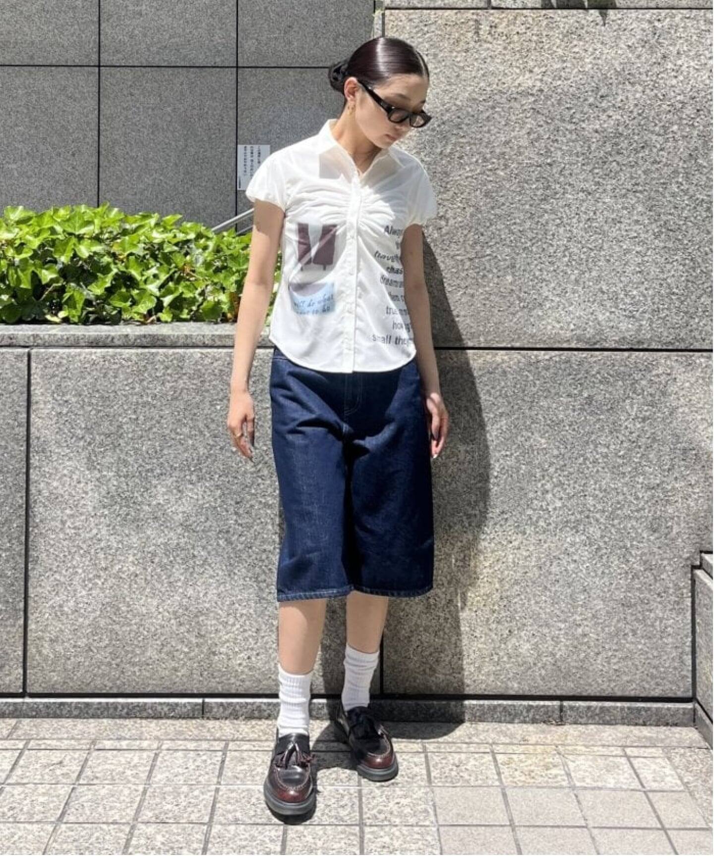 追加2》ルーズデニムハーフパンツ（ショート・ハーフパンツ）｜Oriens