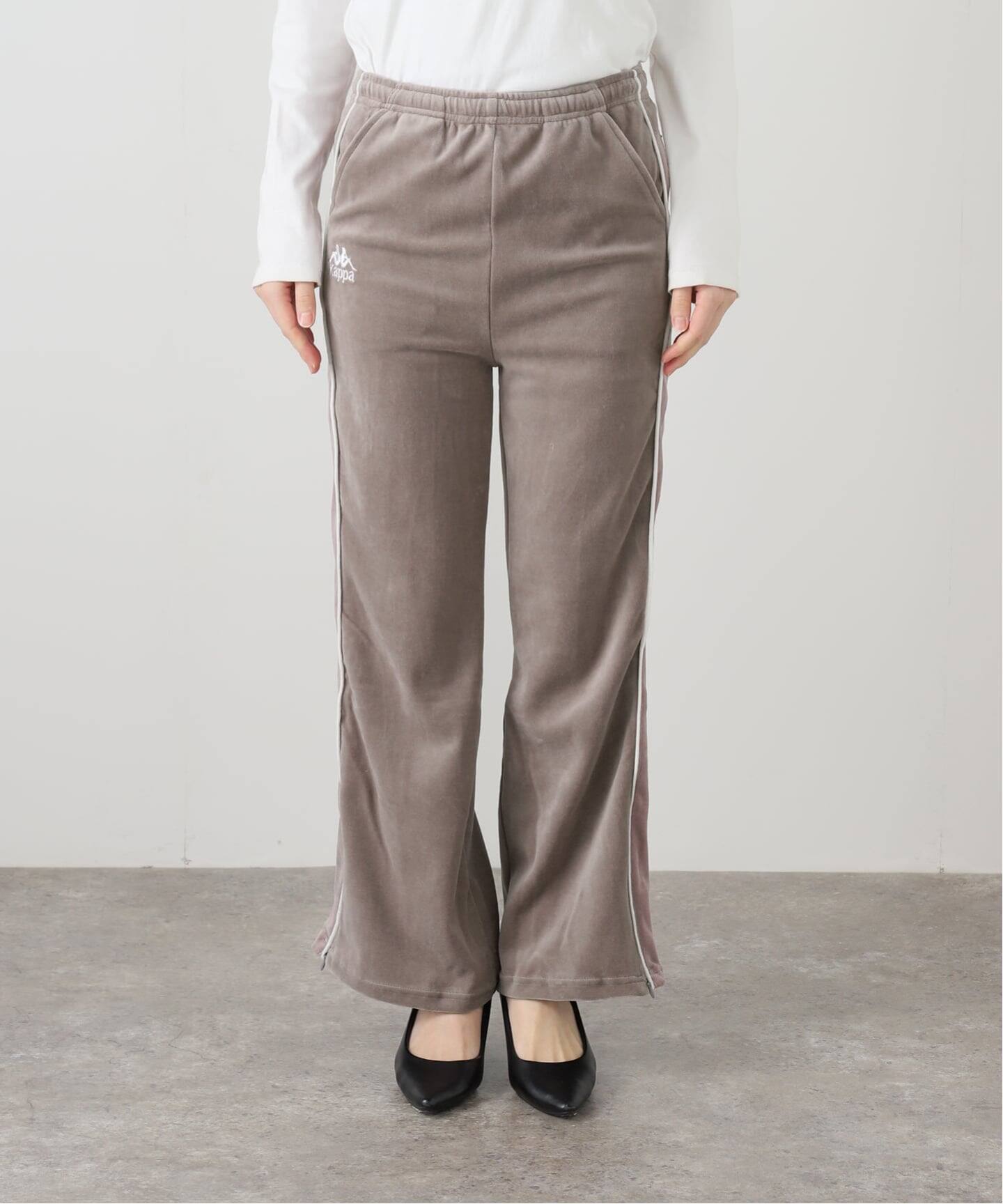 Kappa/カッパ】ベロアフレアパンツ（ジャージ／トラックパンツ