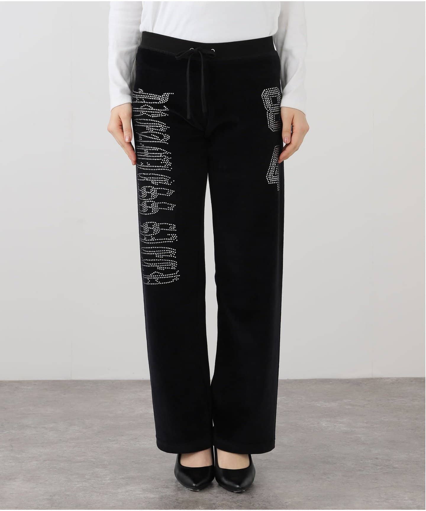 【関税込み】Ashley Williams ブラック La Track ラウンジパンツ Ashley Williams Black 'la Track' Lounge Pants In Black