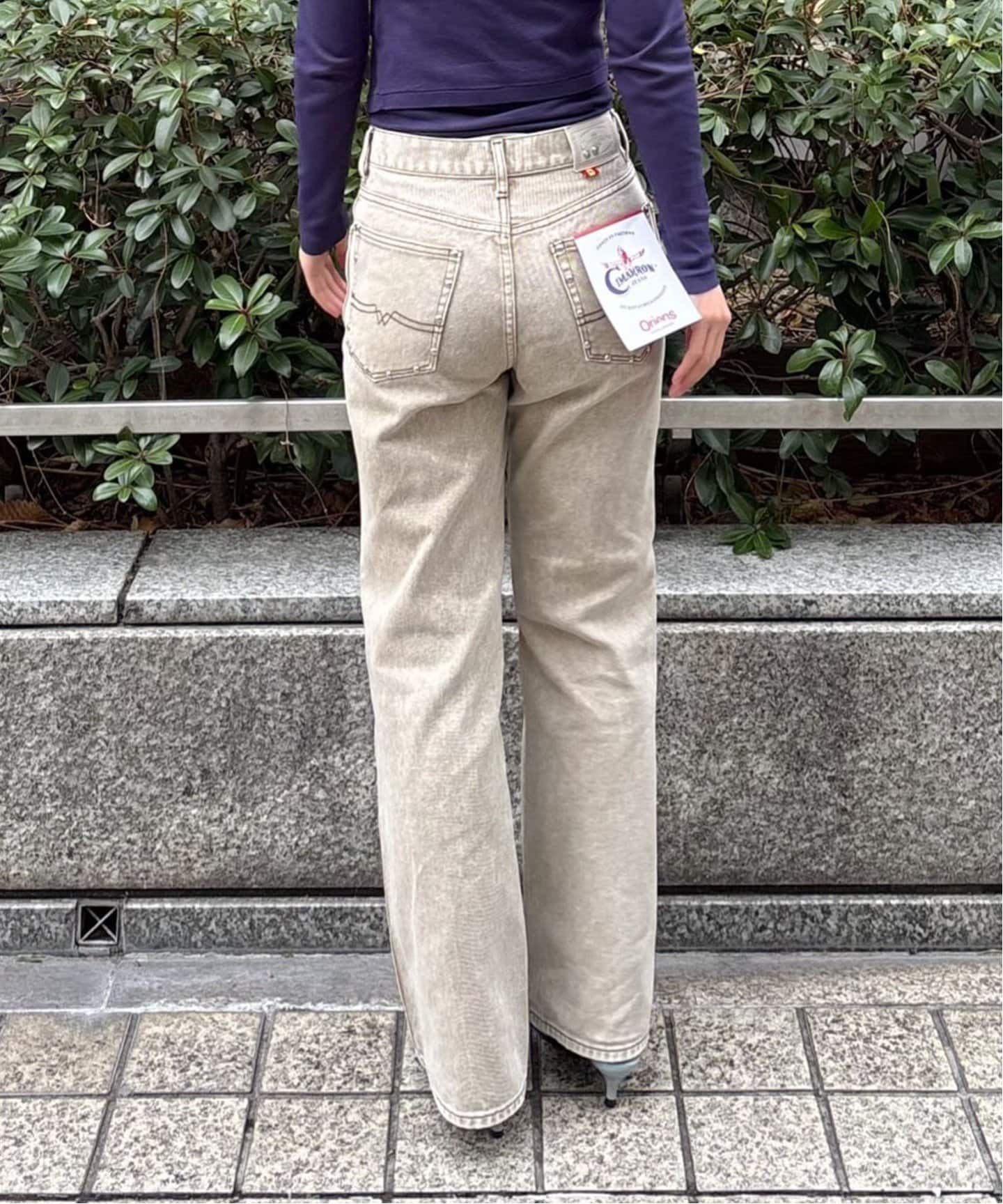 別注【Cimarron×Oriens】STUDS Denim：スタッズデニム（デニムパンツ