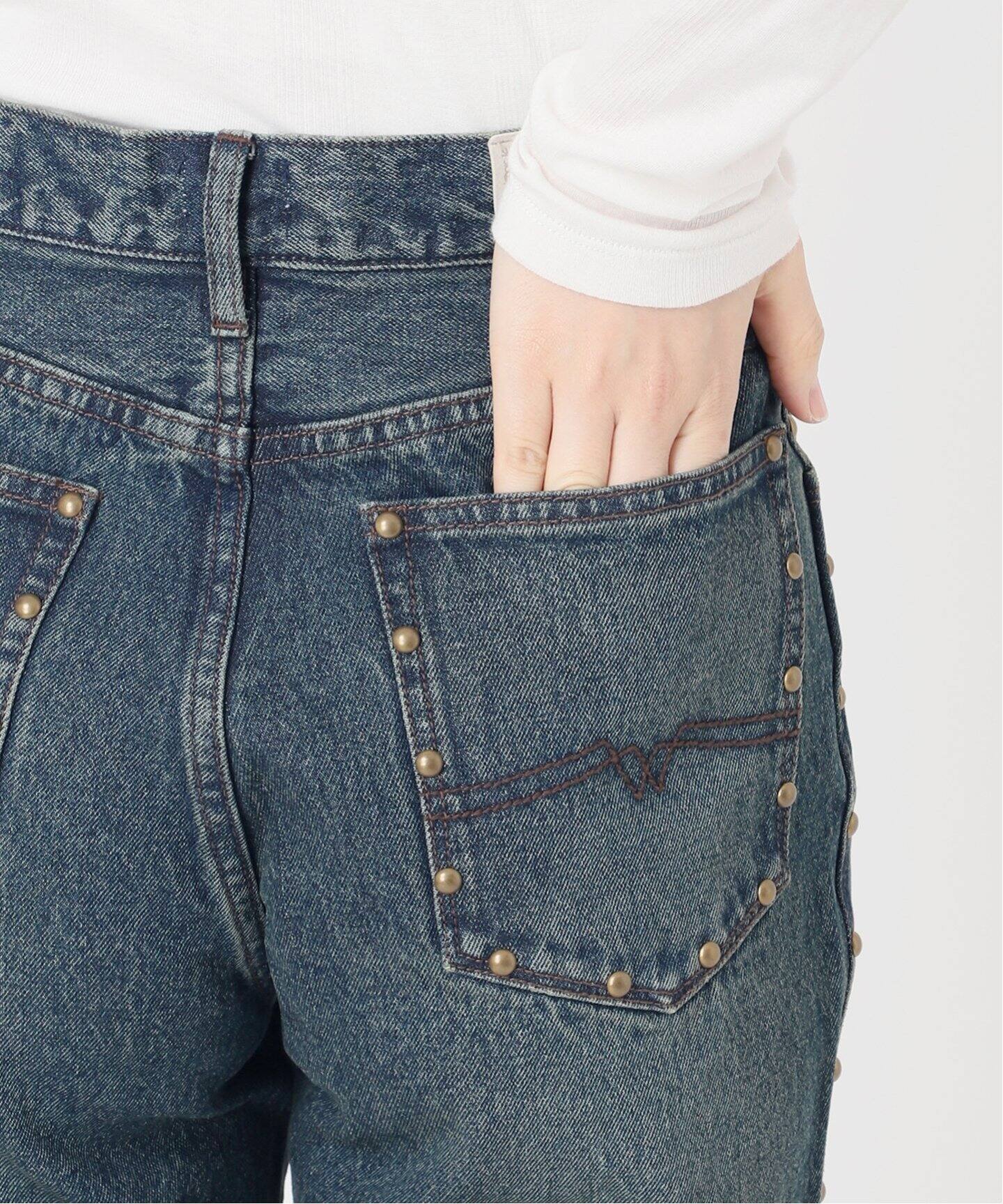 別注【Cimarron×Oriens】STUDS Denim：スタッズデニム（デニムパンツ