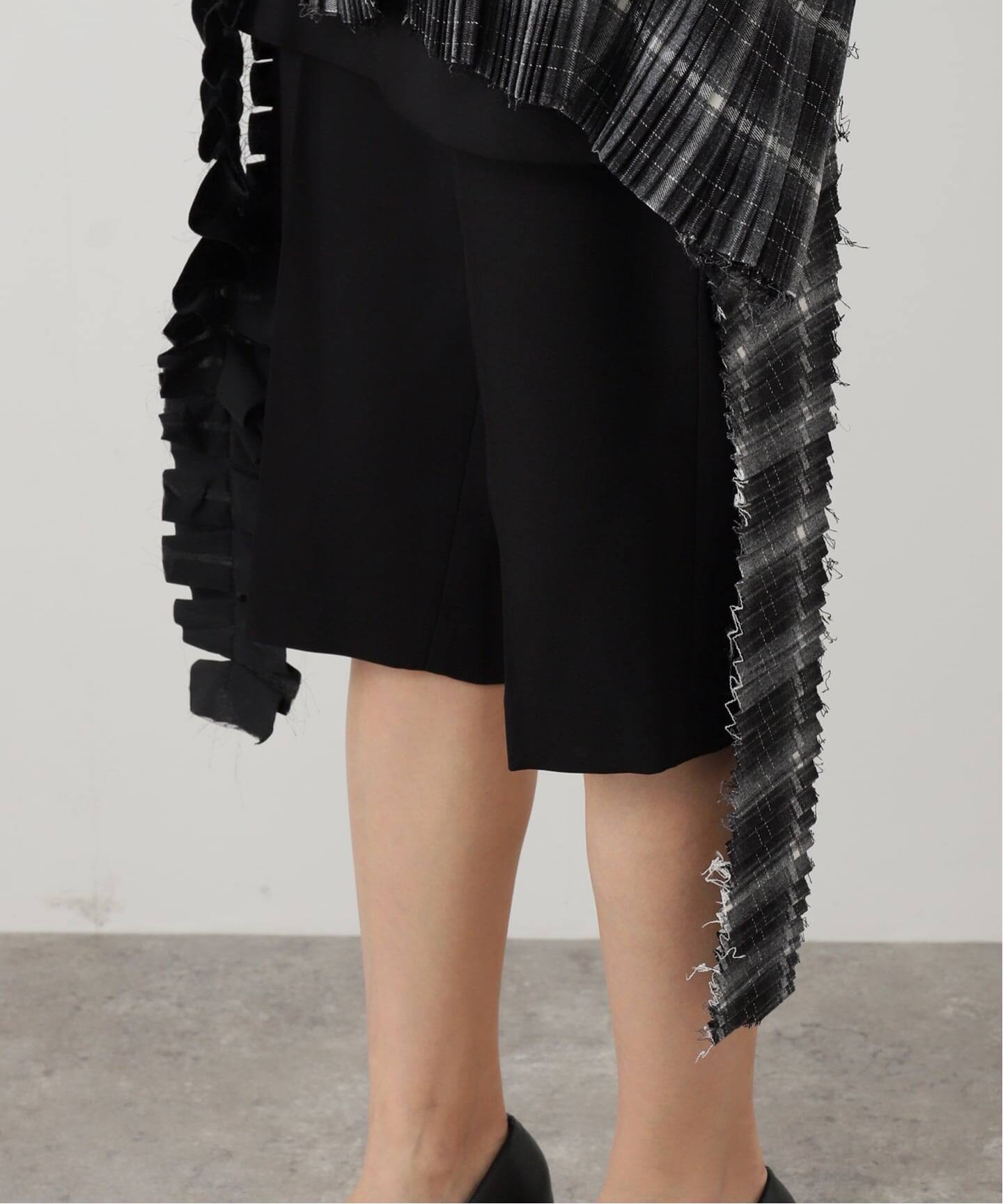 Open YY(オープンワイワイ) ギャザー ブーツカット パンツ 黒 M OPEN