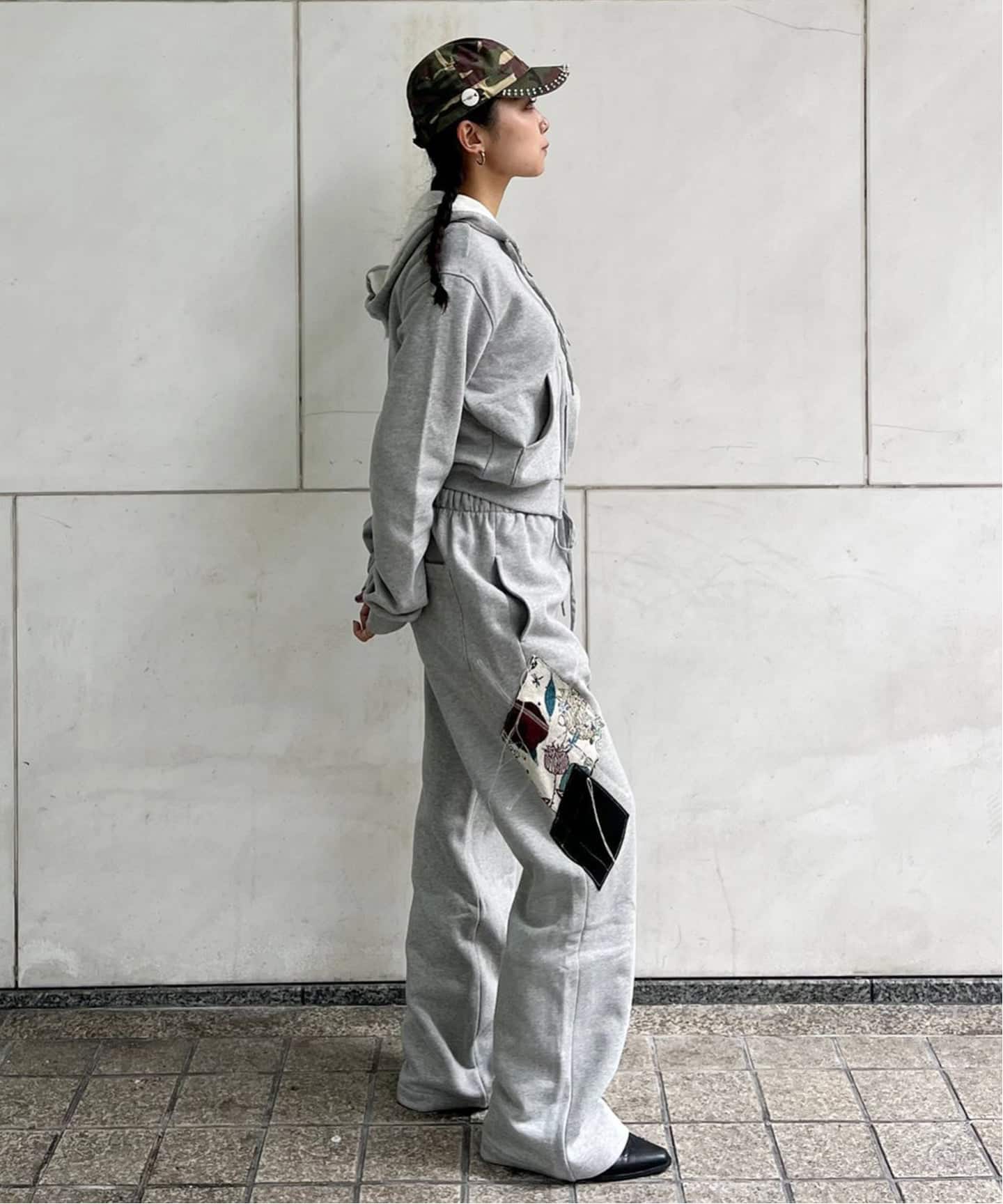 OPEN YY / オープンワイワイ】Knitted ARGYLE PATCHED LOUNGE PA