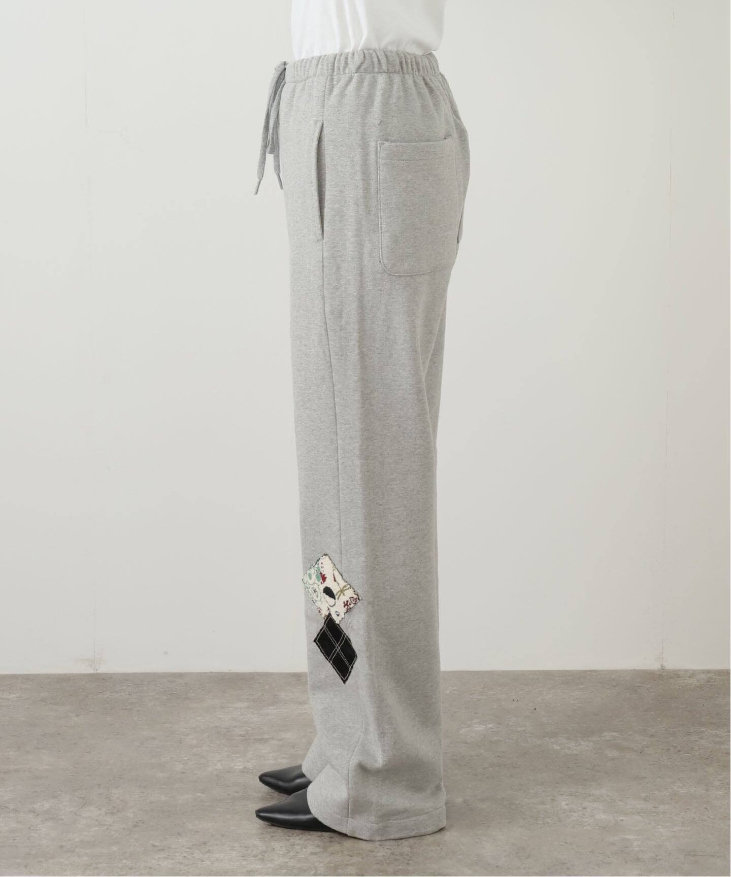 OPEN YY / オープンワイワイ】Knitted ARGYLE PATCHED LOUNGE PA