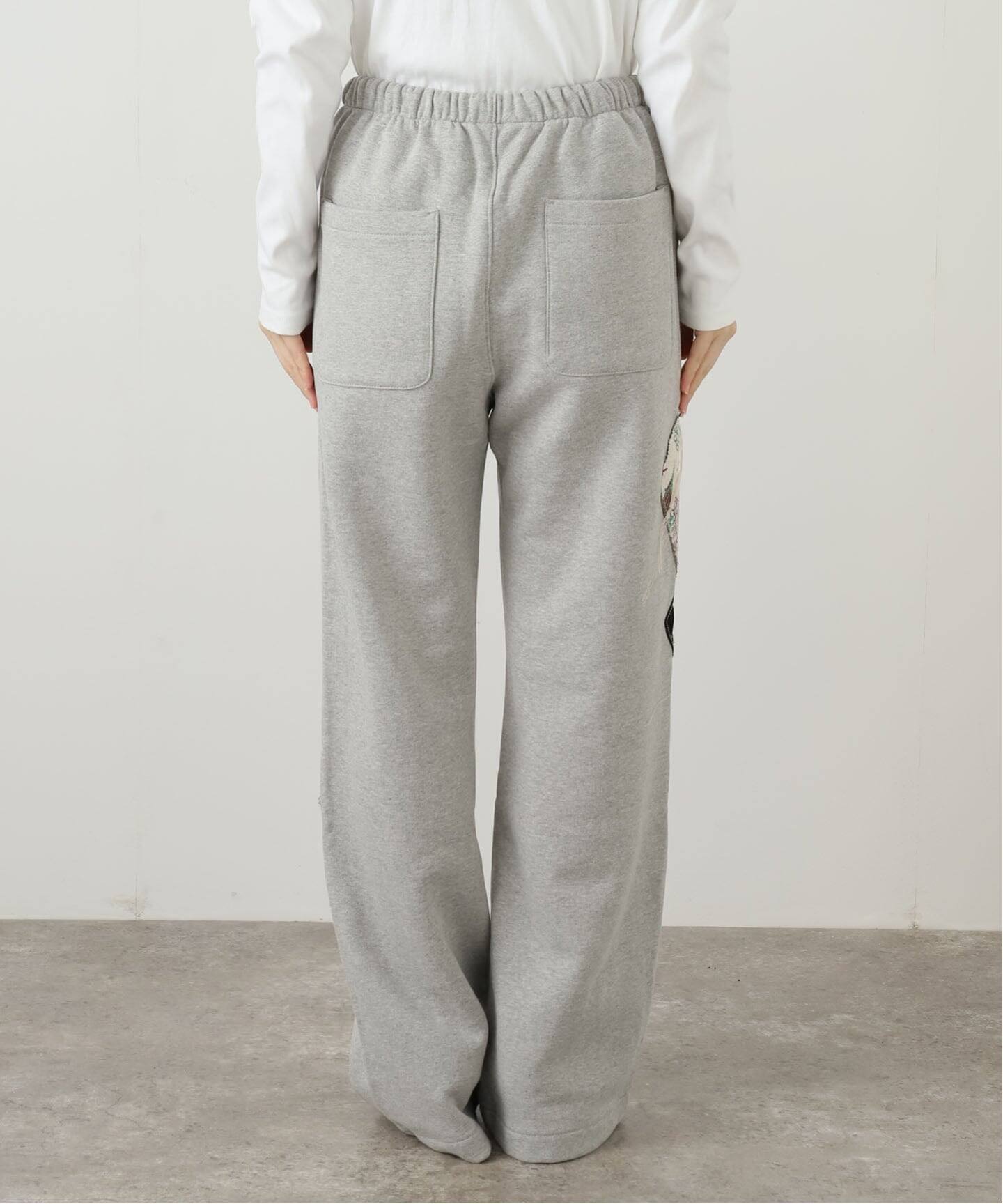 OPEN YY / オープンワイワイ】Knitted ARGYLE PATCHED LOUNGE PA