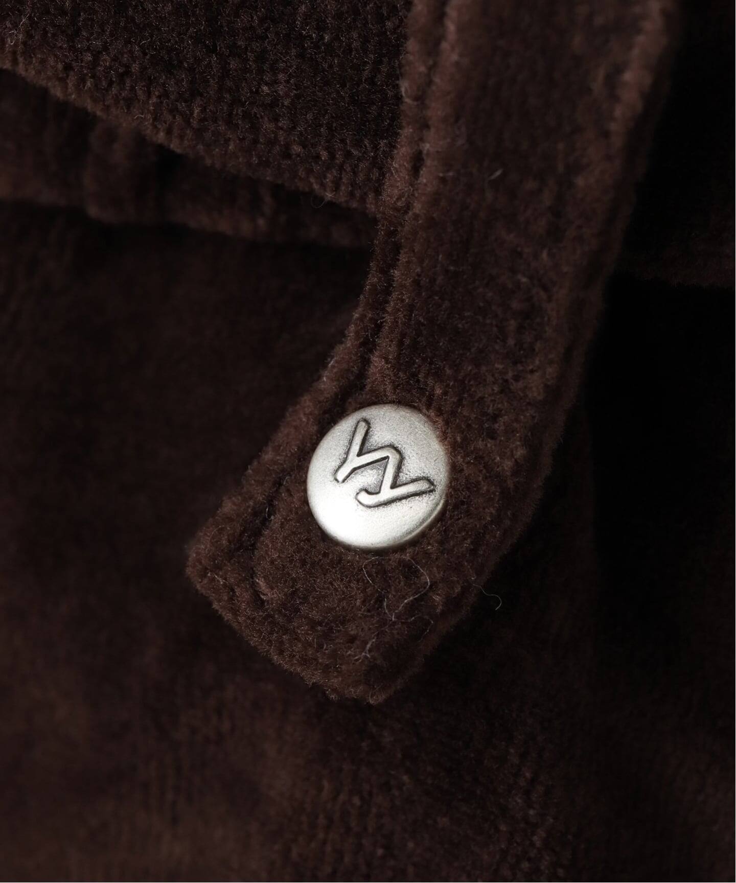 OPEN YY / オープンワイワイ】ROLLED WAIST VELOUR CARGO PANTS