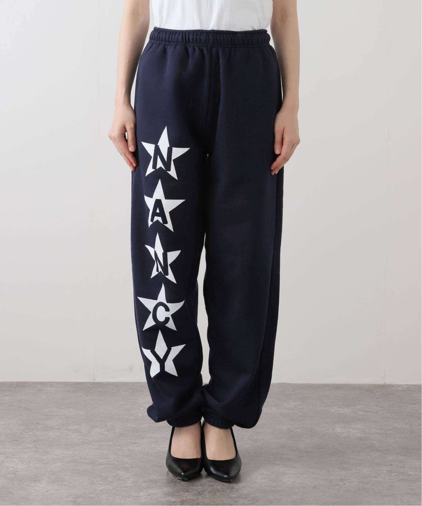 Nancy Londonスウェットパンツ　黒　XLサイズ Yetina | イエティナ Sweat Pants-relax fit
