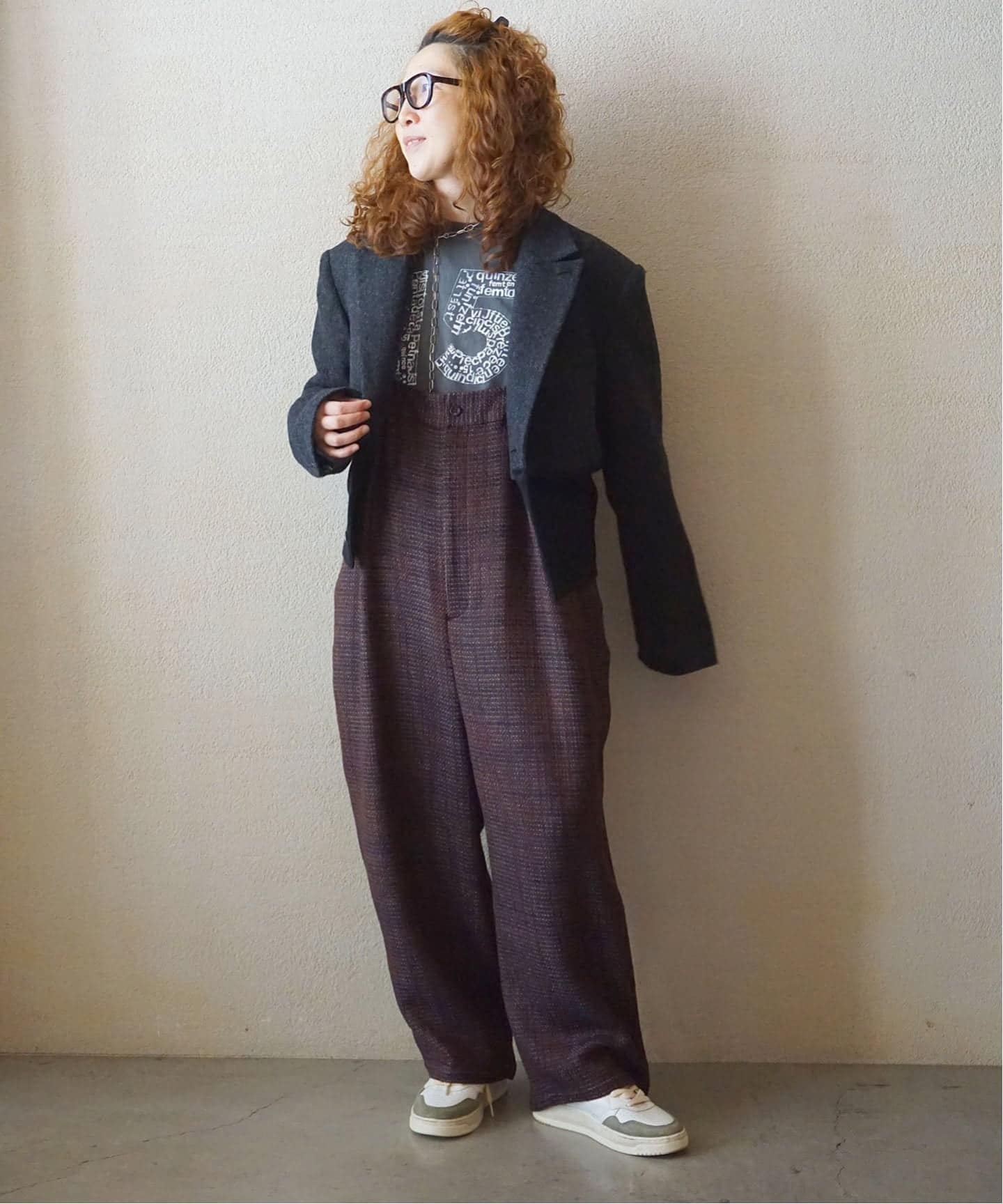 ツィード サスペンダーパンツ（サロペット／オーバーオール）｜journal