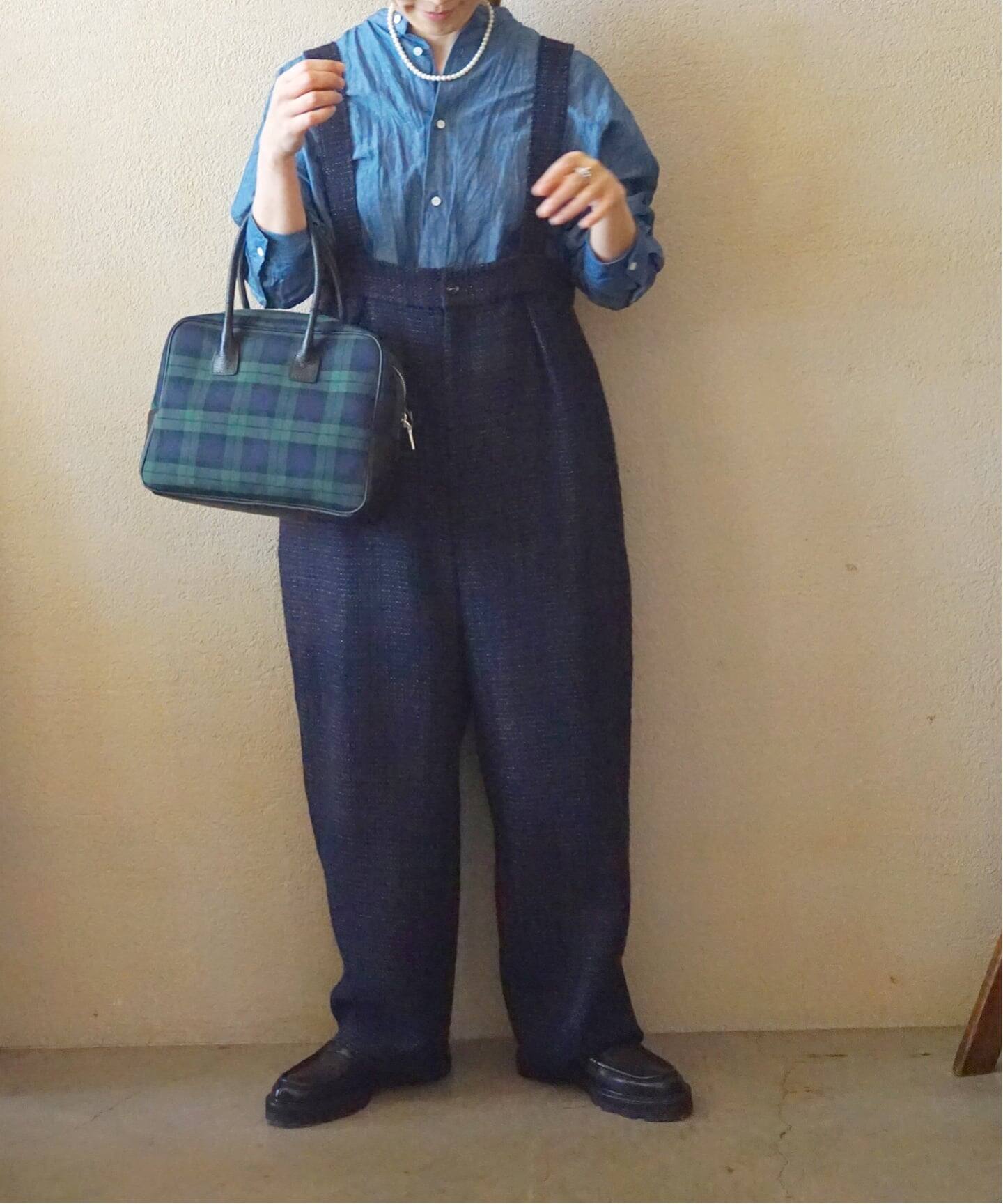 AKTE ツイードサスペンダーパンツ サロペット オーバーオール ツィード サスペンダーパンツ（サロペット／オーバーオール）｜journal