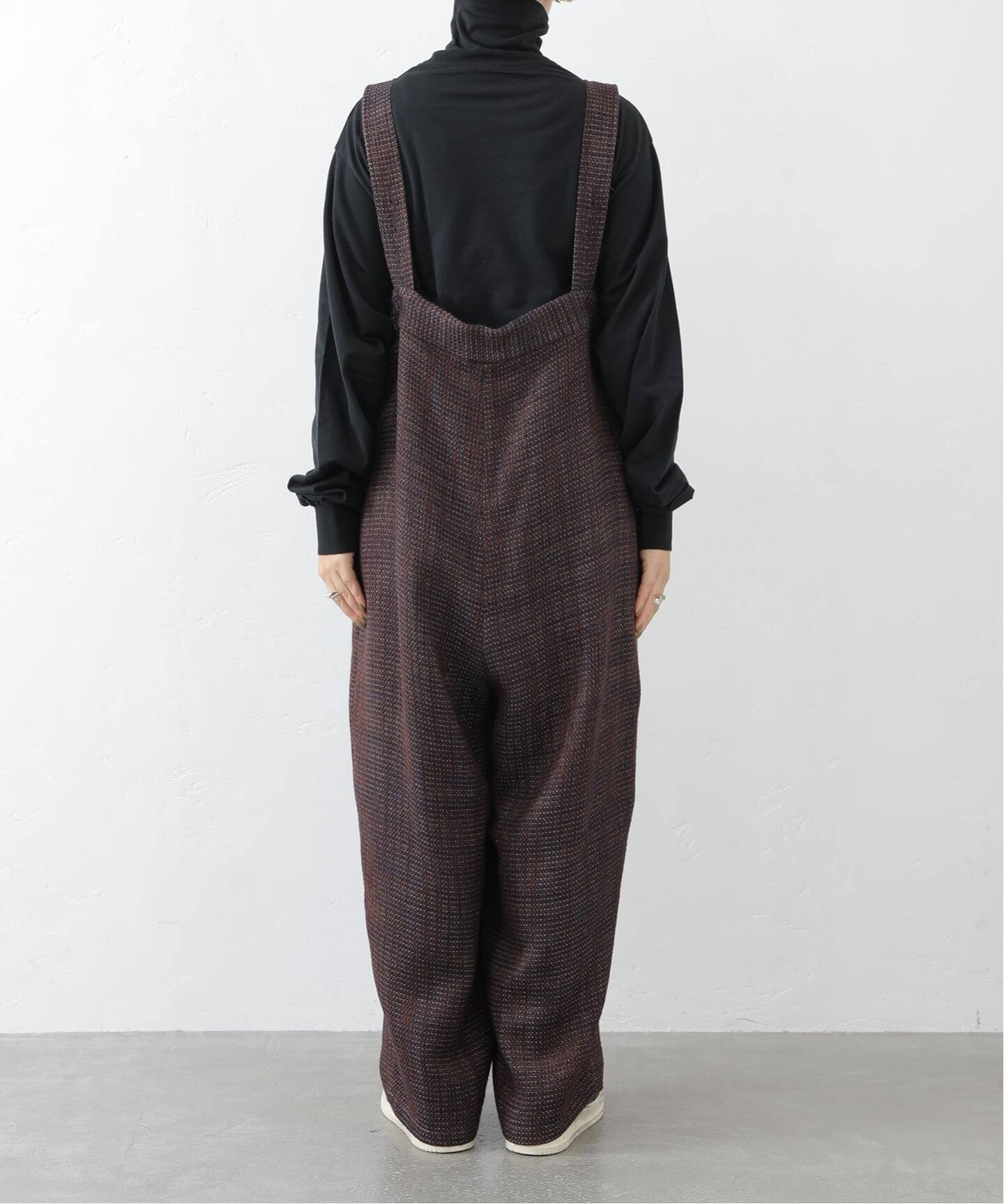 AKTE ツイードサスペンダーパンツ サロペット オーバーオール ツィード サスペンダーパンツ（サロペット／オーバーオール）｜journal