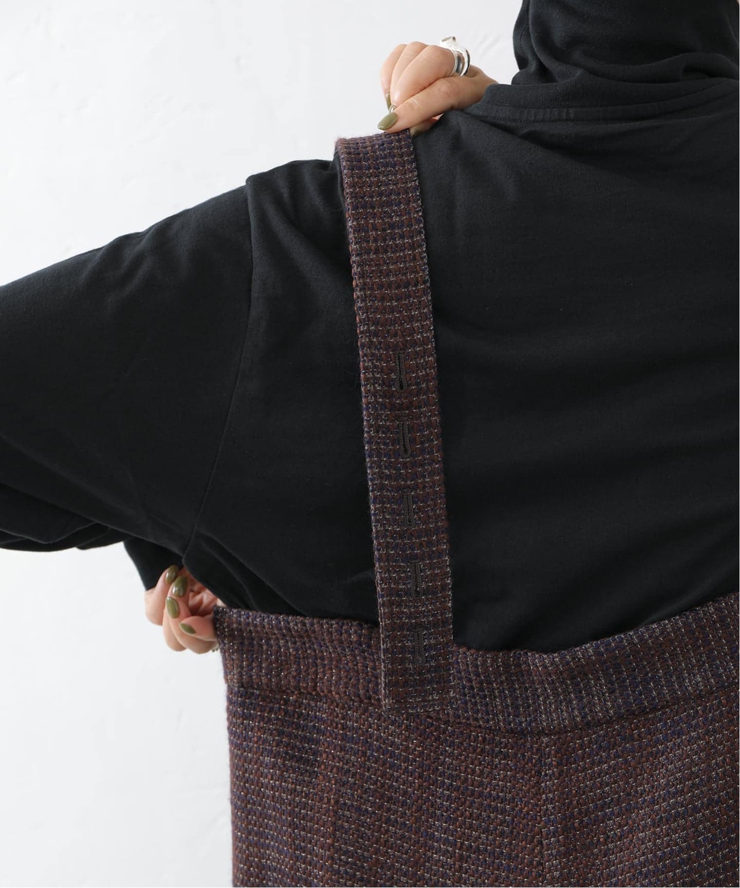 ツィード サスペンダーパンツ（サロペット／オーバーオール）｜journal