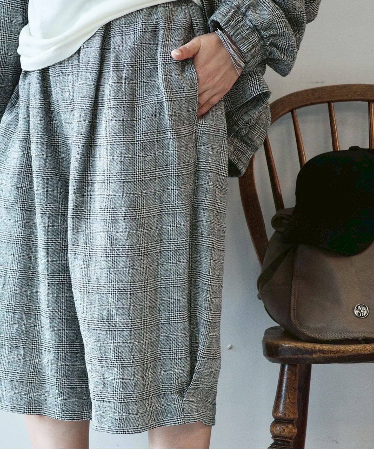 25SS journal standard luxe タイプクロス ハーフパンツ 25SS journal standard luxe タイプクロス ハーフパンツ タイプ