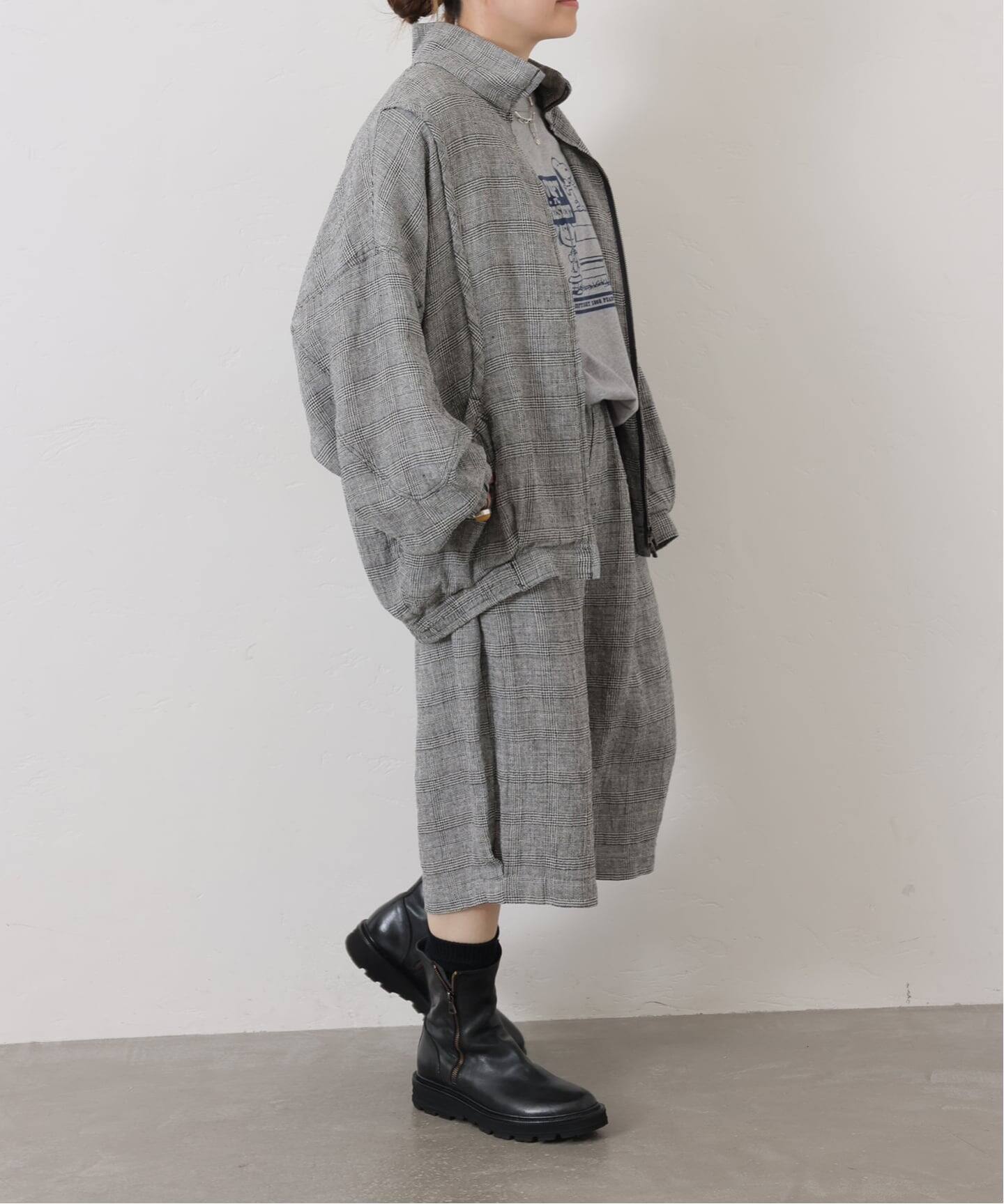 予約》シルクMIXチェック ハーフパンツ（ショート・ハーフパンツ