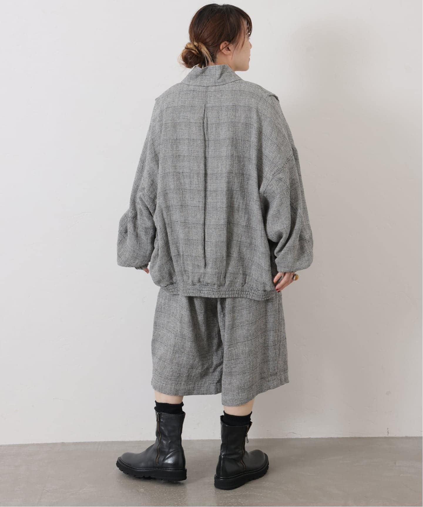 シルクMIXチェック ハーフパンツ（ショート・ハーフパンツ）｜journal