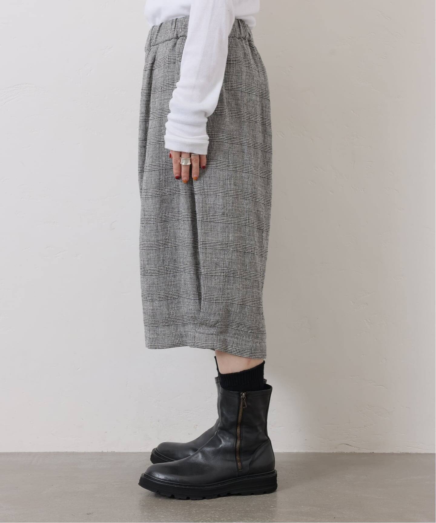 ジャーナルスタンダードラックスluxeチェックパンツ Sサイズ 試着のみ リネンチェックパンツ（その他パンツ）｜journal standard luxe