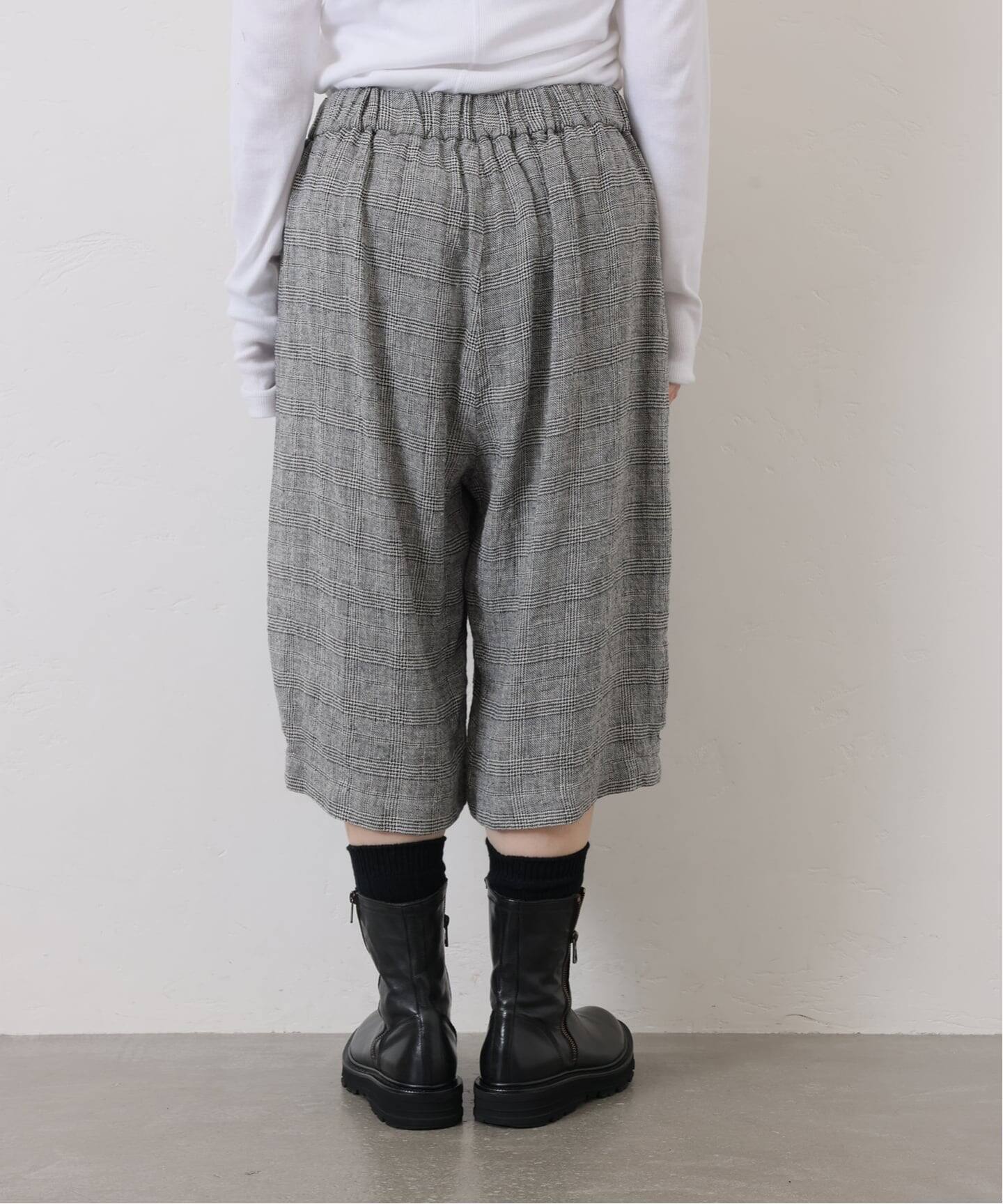 シルクMIXチェック ハーフパンツ（ショート・ハーフパンツ）｜journal