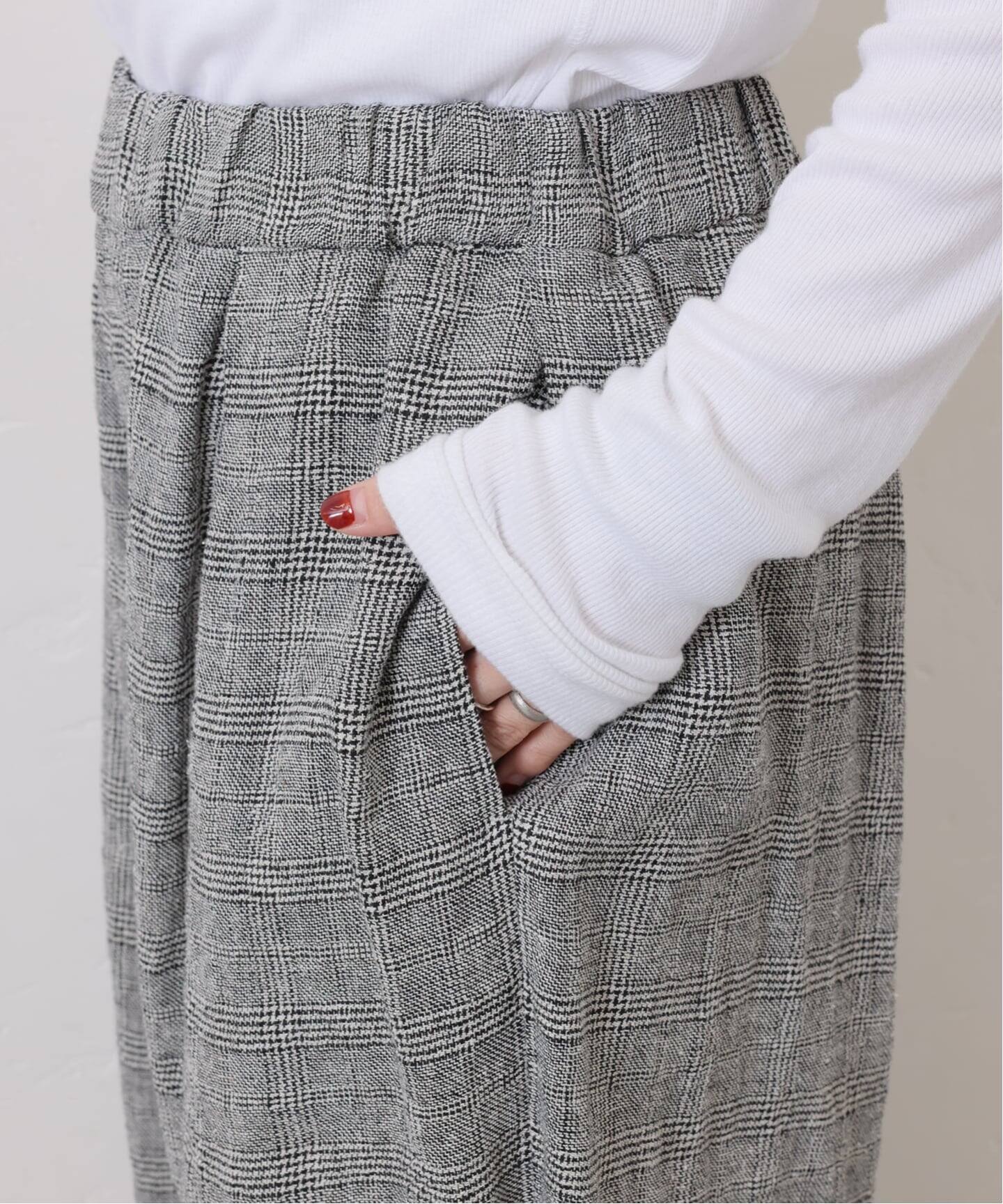 シルクMIXチェック ハーフパンツ（ショート・ハーフパンツ）｜journal