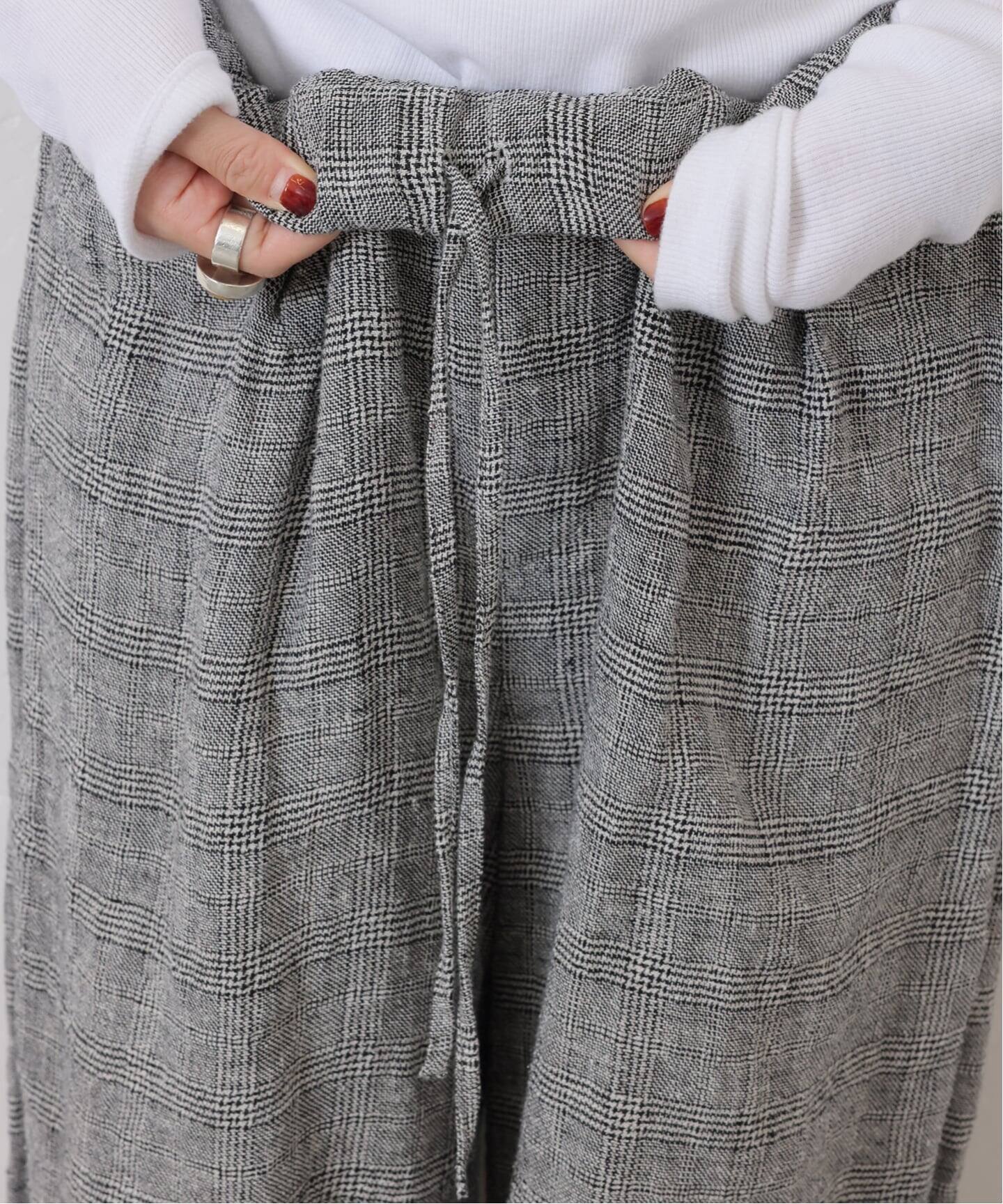 シルクMIXチェック ハーフパンツ（ショート・ハーフパンツ）｜journal