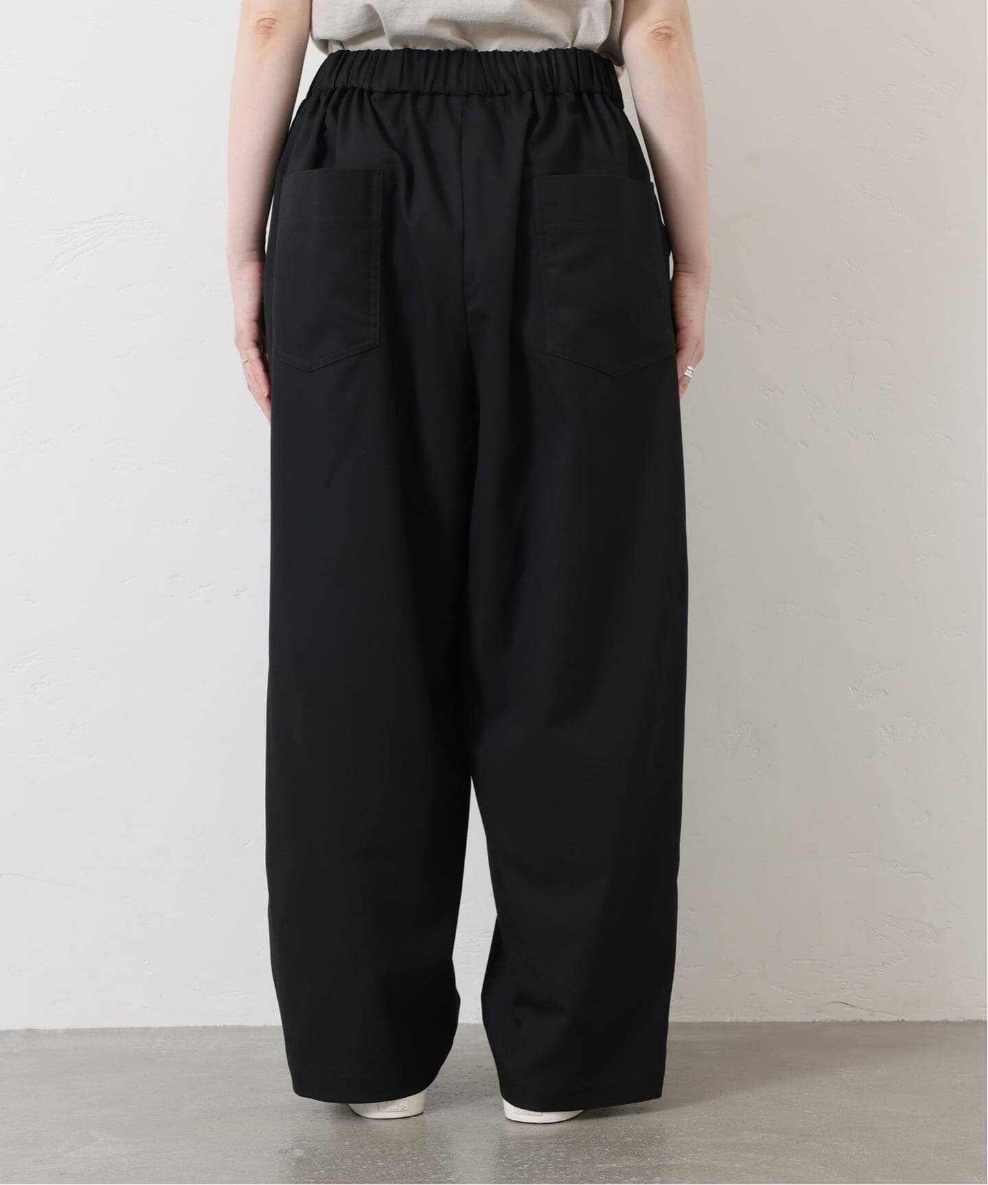 JOURNAL STANDARD LUXE★TRツイル ドロストパンツ★ブラック JOURNAL STANDARD LUXE（ジャーナルスタンダード ラックス）の