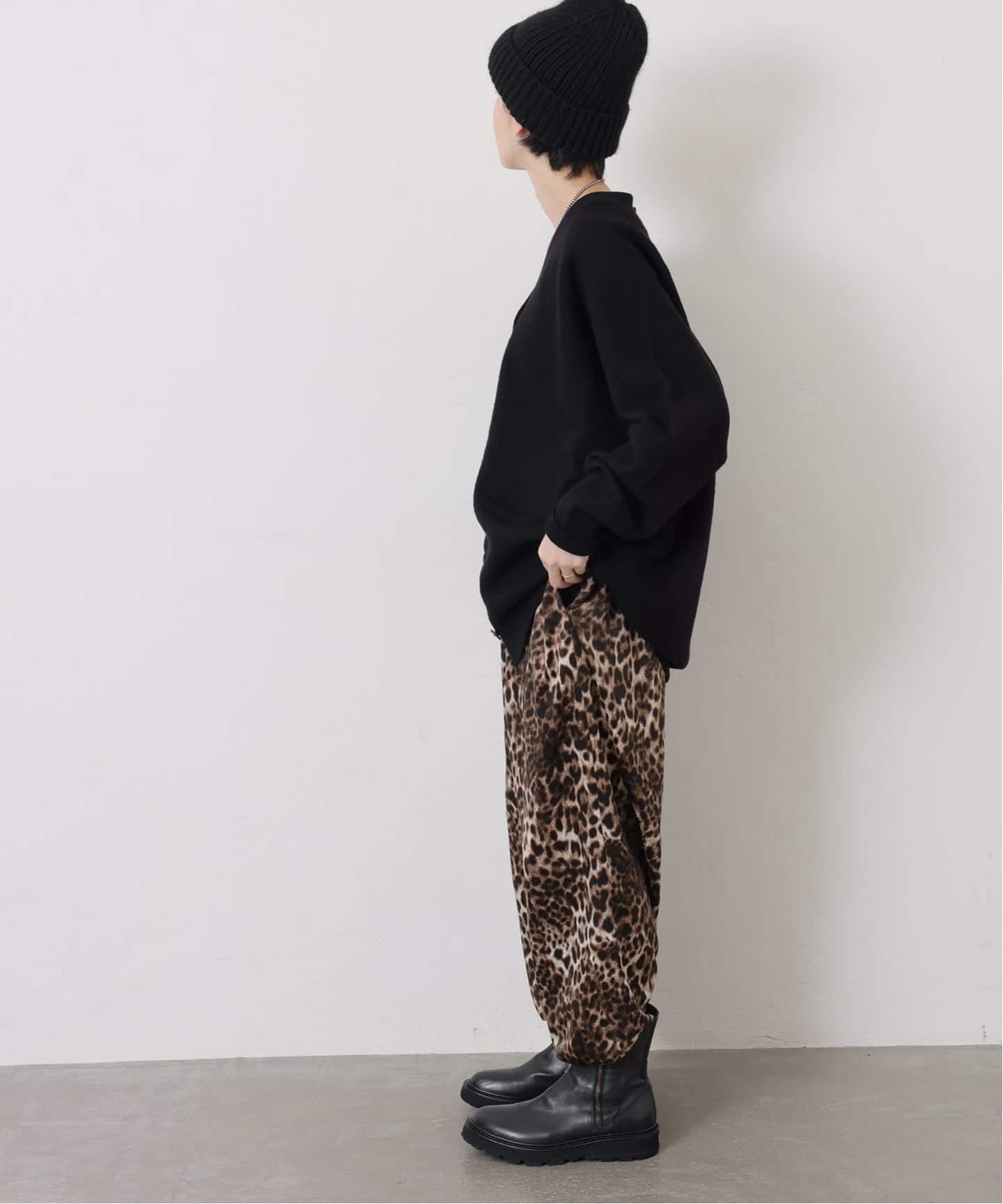 専用journal standard luxe | サテンレオパ イージーパンツ JOURNAL STANDARD LUXE パンツ マットサテンレオパ イージー