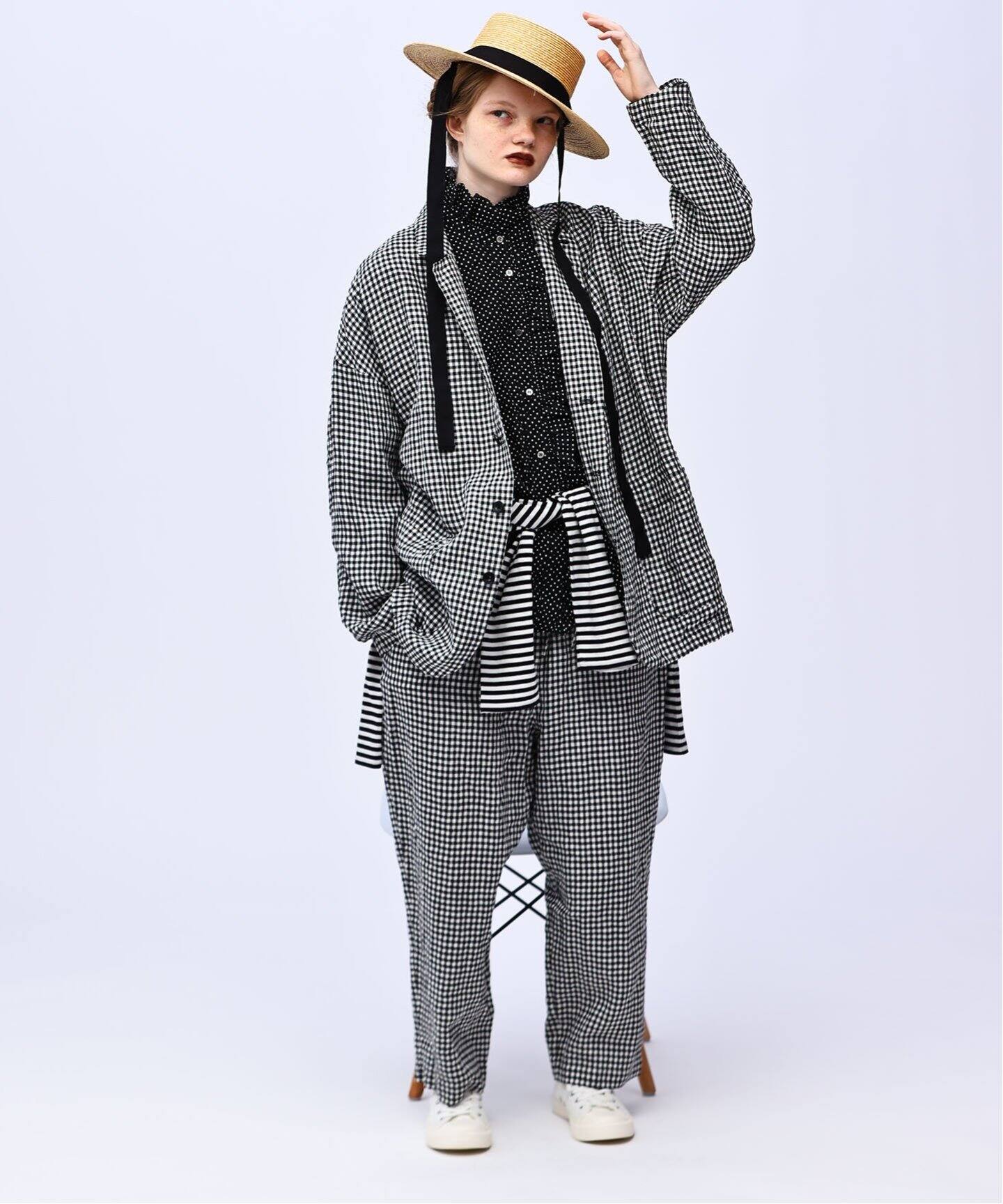 リネンチェック イージーパンツ（その他パンツ）｜journal standard  