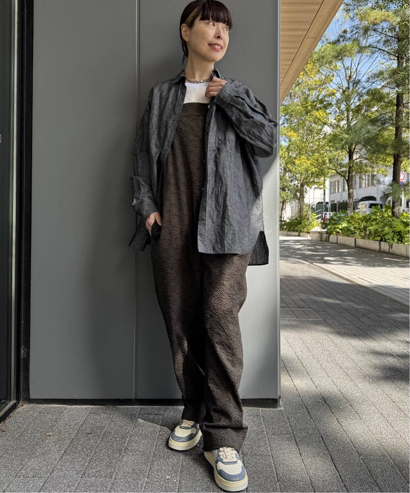 リバティプリントキャミサロペ（サロペット／オーバーオール  