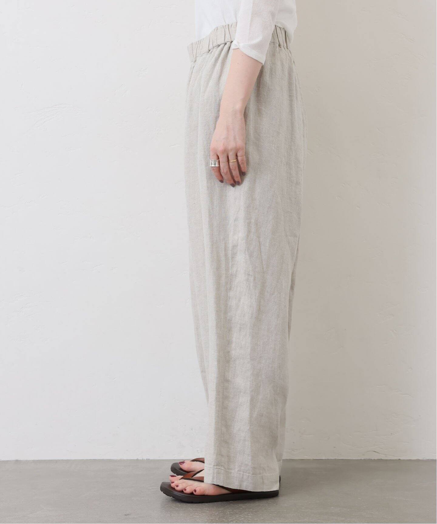 ジャーナルスタンダードラックス | リネンギンガム イージータックパンツ JOURNAL STANDARD LUXE（ジャーナルスタンダード ラックス）の