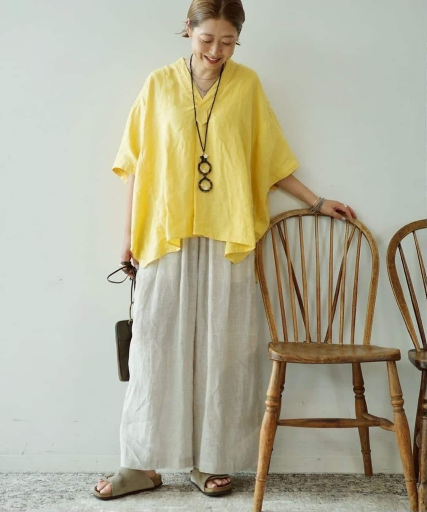 60リネンガーゼ タックパンツ（その他パンツ）｜journal standard luxe