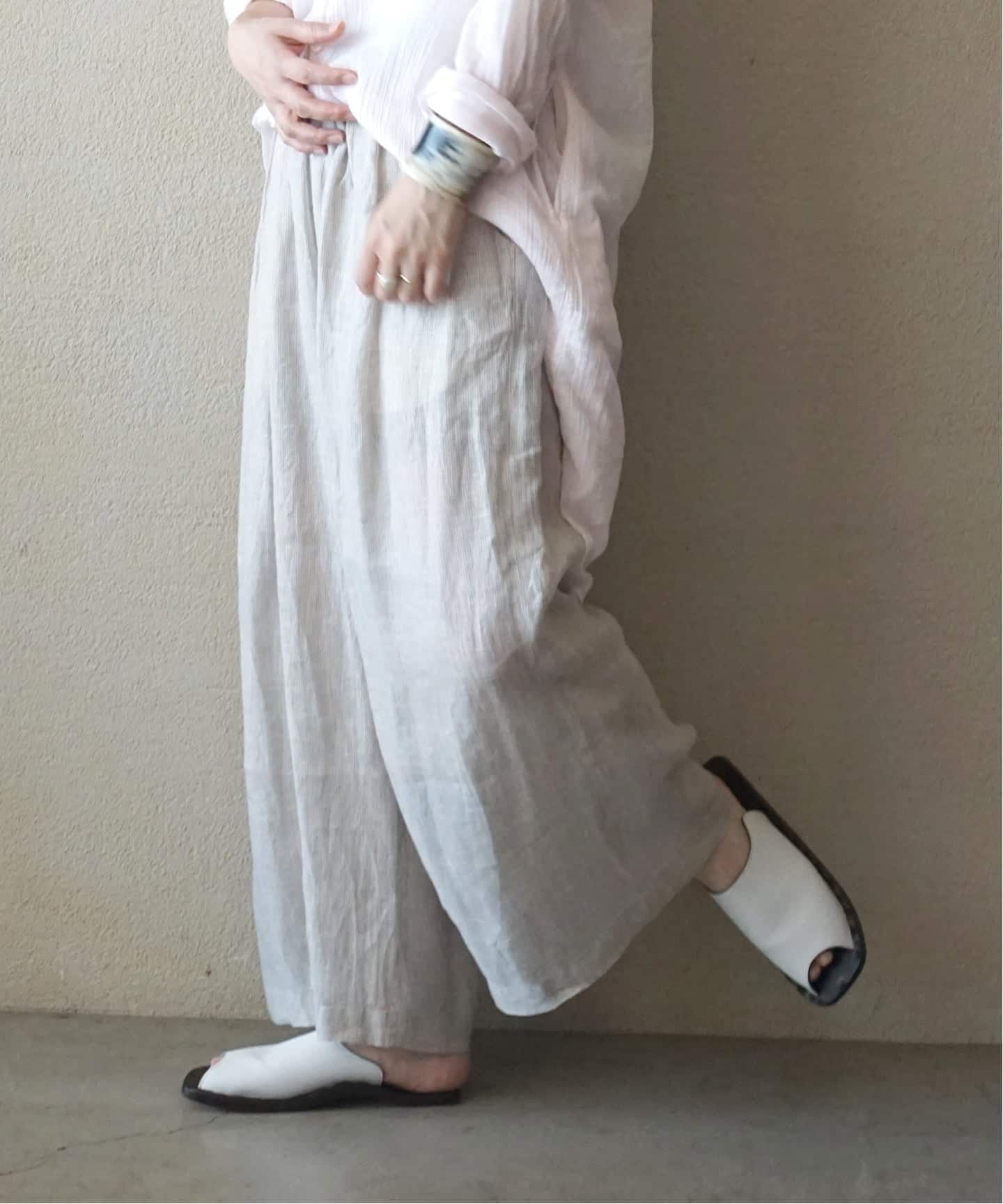 journal standard luxe パンツ 60リネンガーゼ タックパンツ（その他パンツ）｜journal