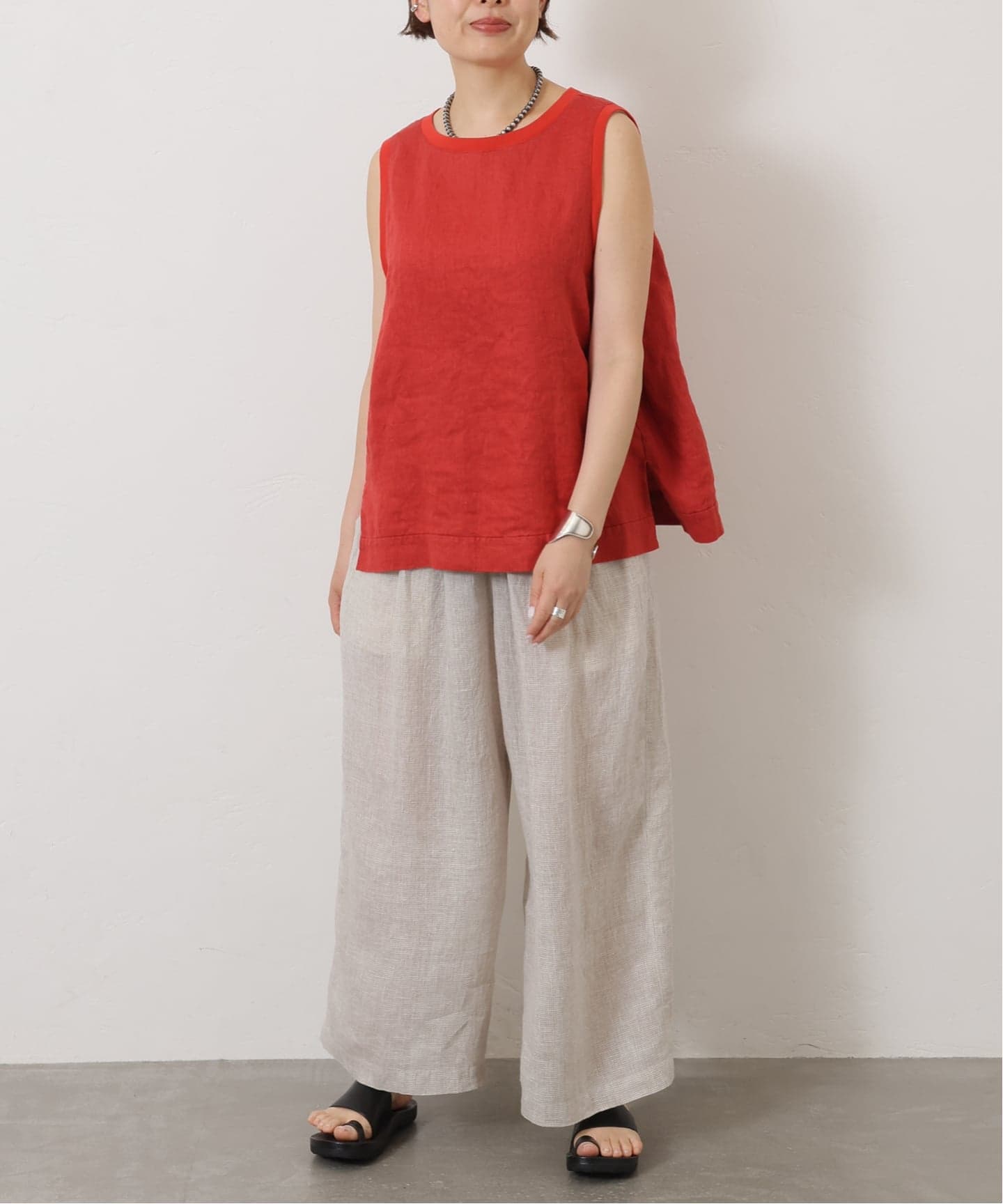 journal standard luxe■60リネンガーゼ タックパンツ 60リネンガーゼ タックパンツ（その他パンツ）｜journal standard luxe